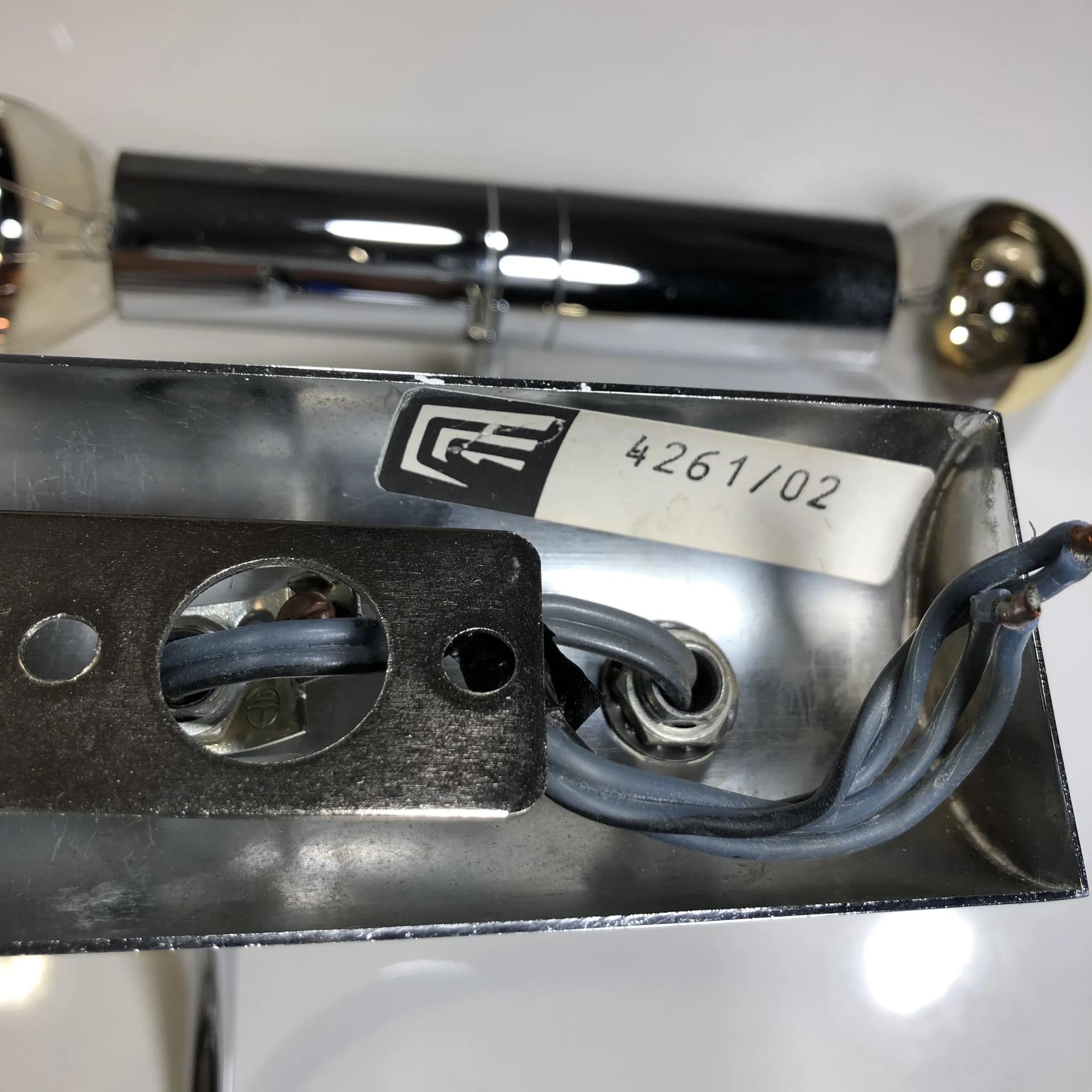 Set of Three Wall Sconces, Space Age, silver chrome-plated brass, Cosack Leuchten, Germany, 1960s. - 31160