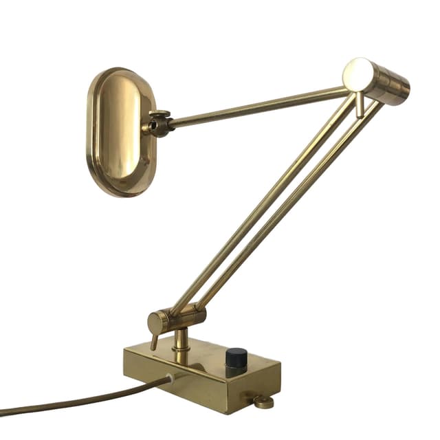 Mosiężny kinkiet geometryczny, Niemcy, lata 70. - WYMIARY