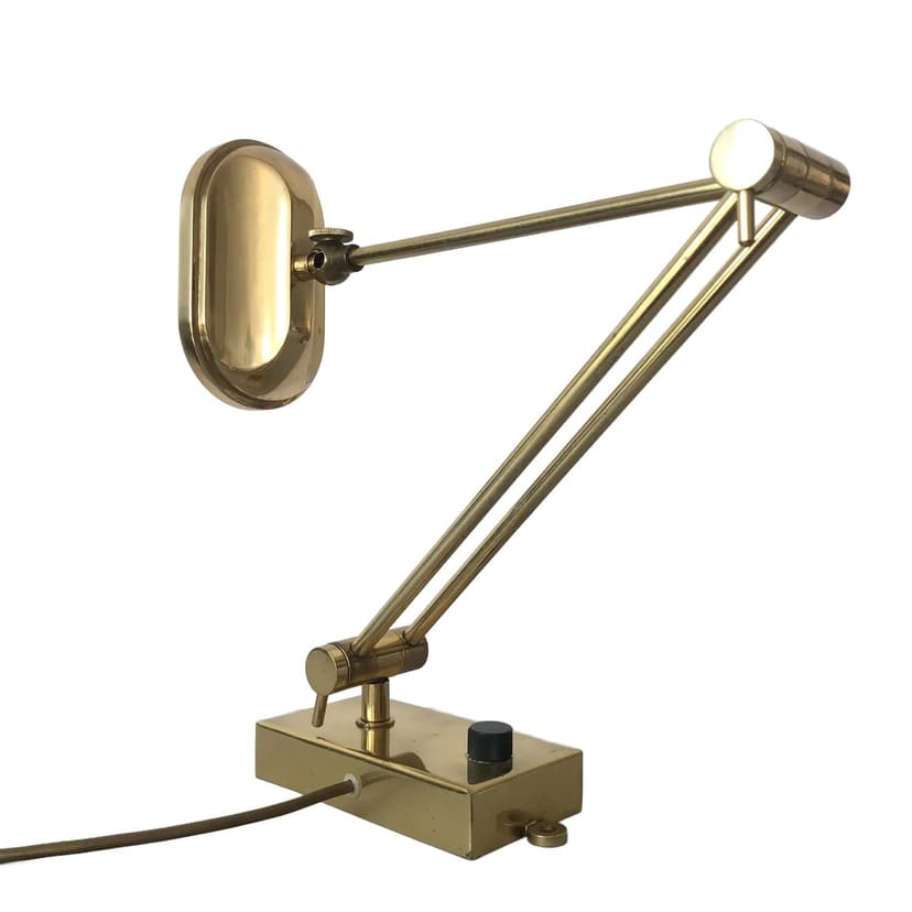 Mosiężny kinkiet geometryczny, Niemcy, lata 70.