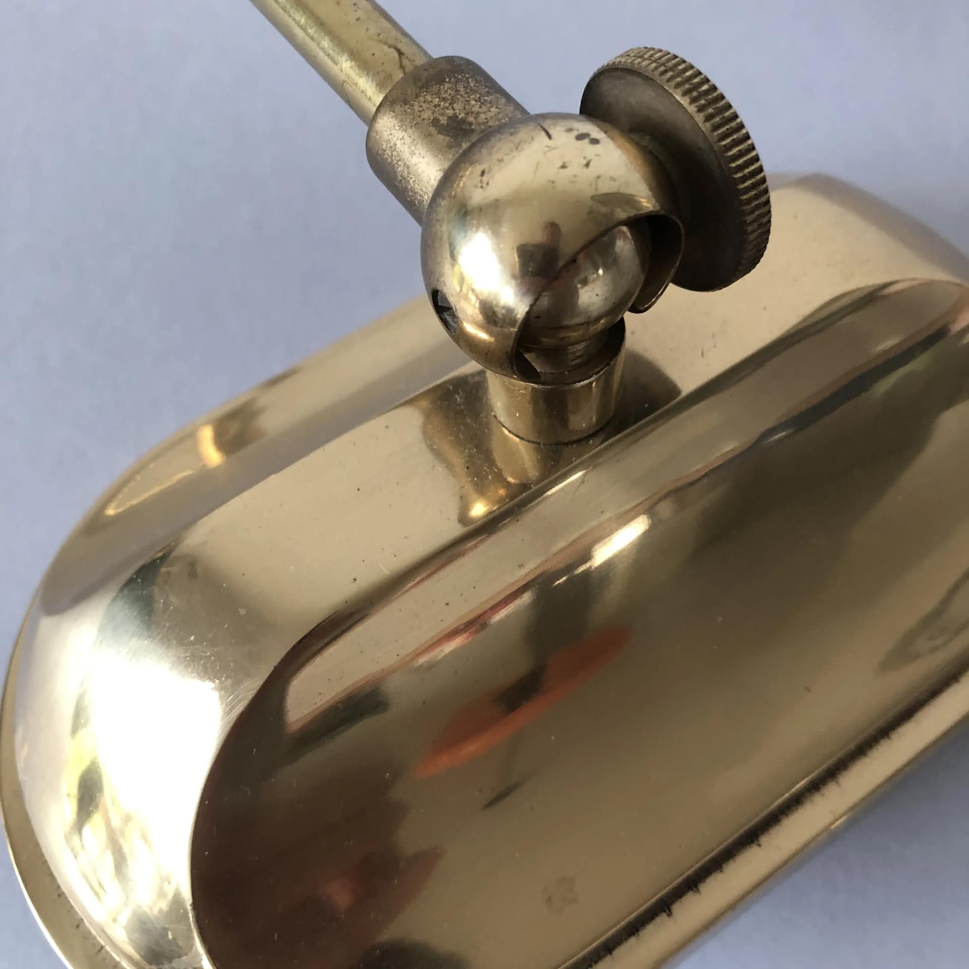 Mosiężny kinkiet geometryczny, Niemcy, lata 70. - 31357