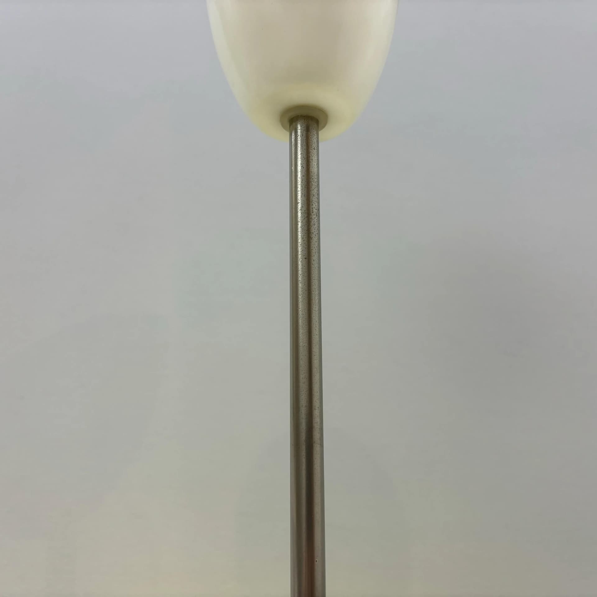 Lampa sufitowa, żółty, szkło, Polska, lata 70. - 31346