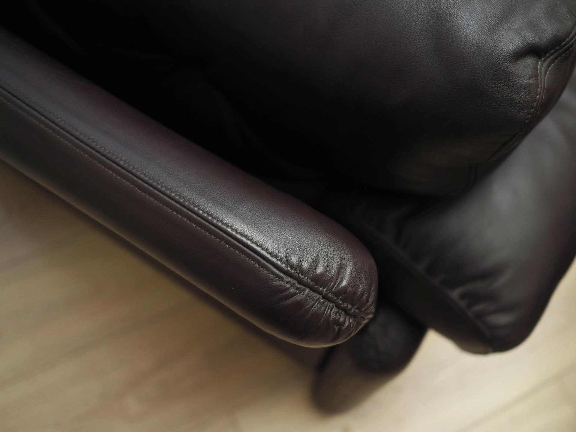 Komplet wypoczynkowy Coronado, skóra brązowa, proj. T. Scarpa, B&B Italia, Włochy, lata 60. - 31486