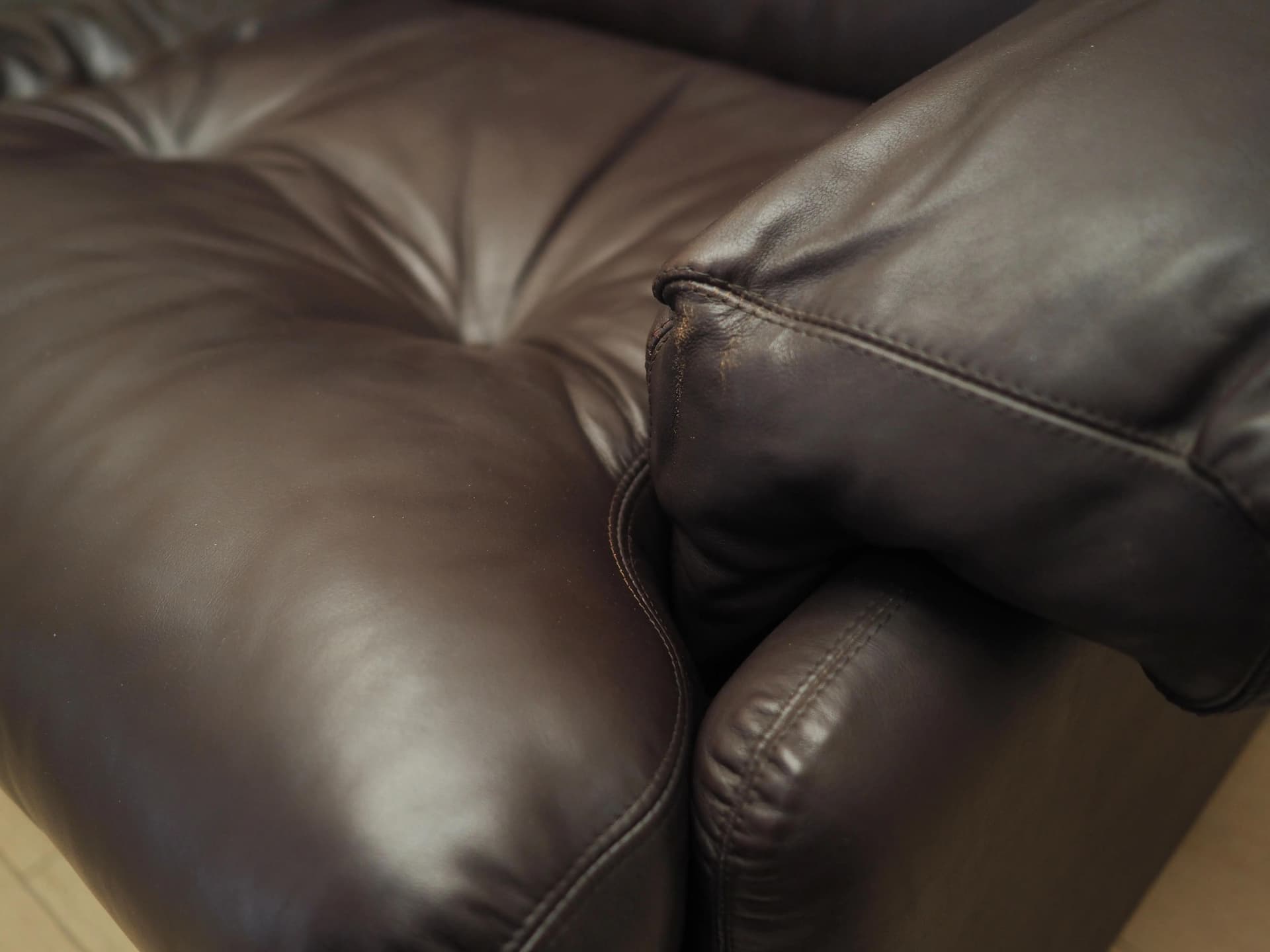 Komplet wypoczynkowy Coronado, skóra brązowa, proj. T. Scarpa, B&B Italia, Włochy, lata 60. - 31489