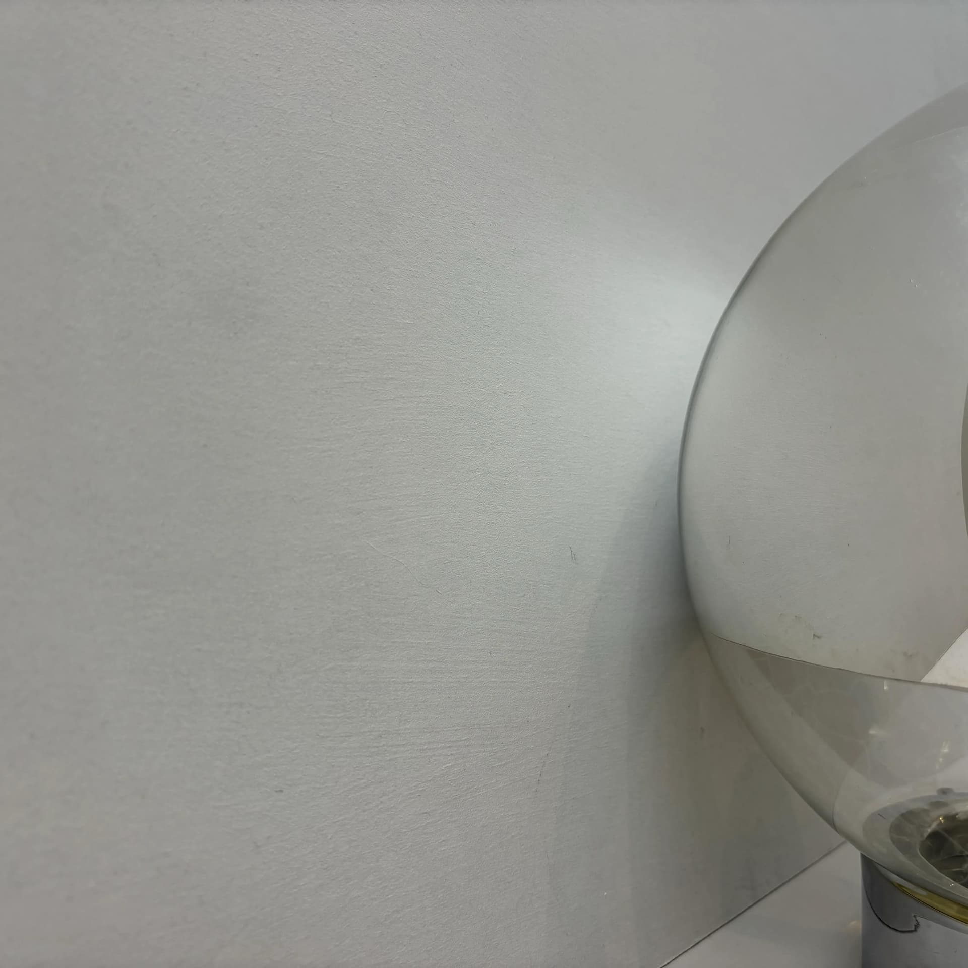 Lampa stołowa Space Age, szkło szare, metal chromowany, Hoffmeister Leuchten, Niemcy, lata 70. - 31325