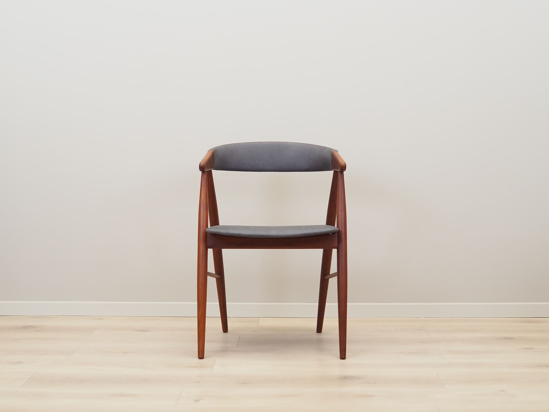 Set of four chairs, teak grey, by E. Larsen & A. B. Madsen, Denmark, 1960s. - 64277