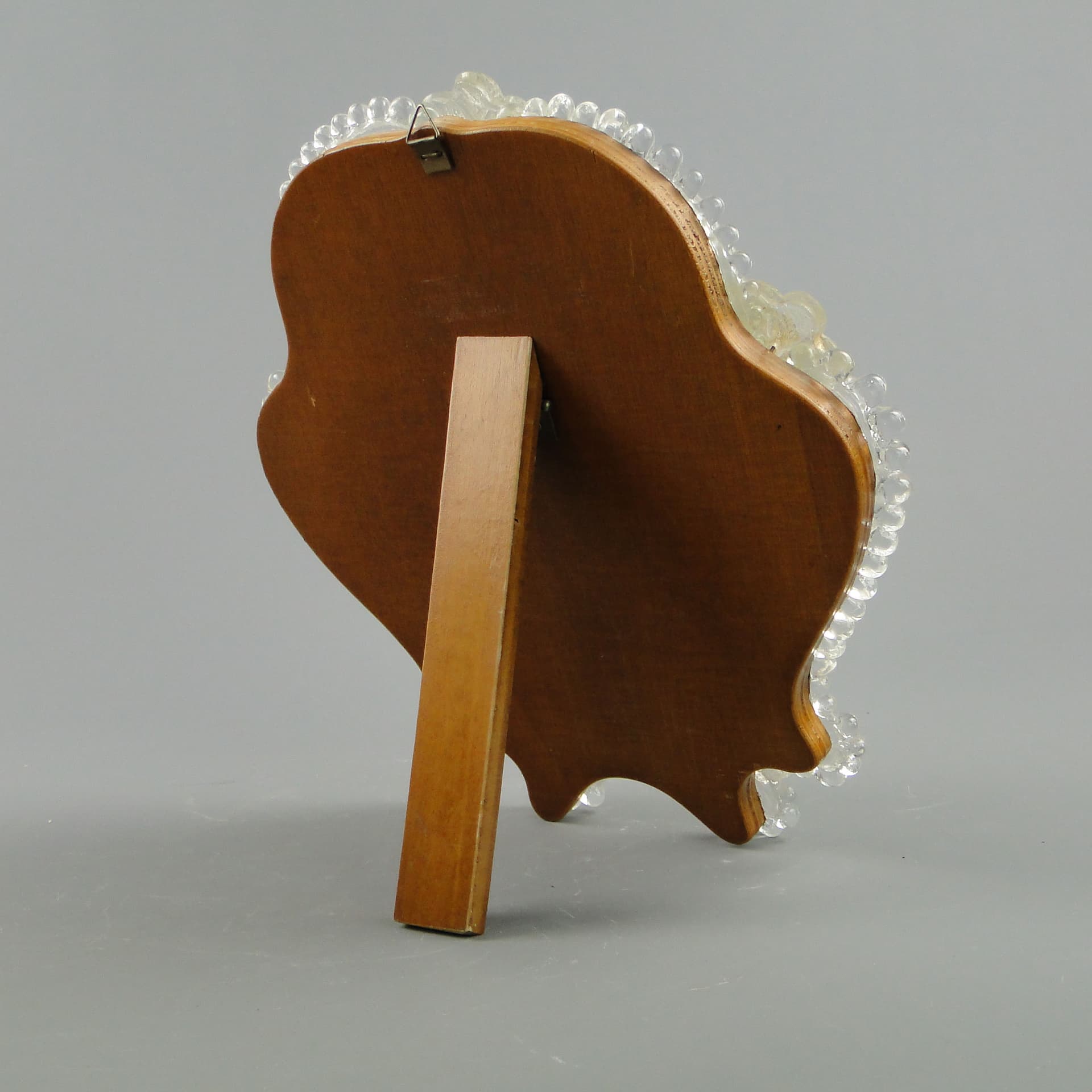 Lustro Murano, szkło transparent, Włochy, lata 50. - 3737