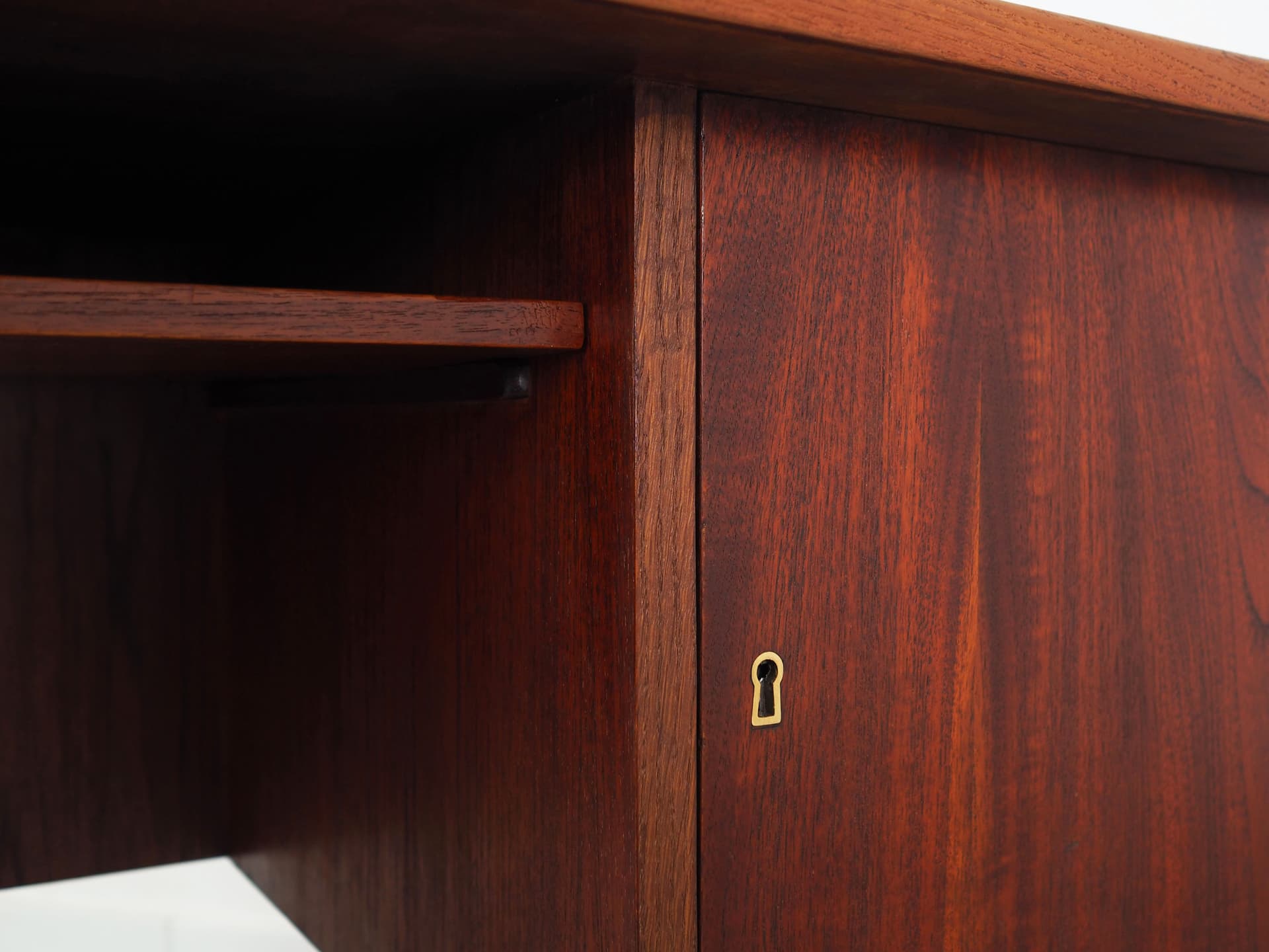 Biurko, teak brązowy ciemny, Dania, lata 60. - 64268