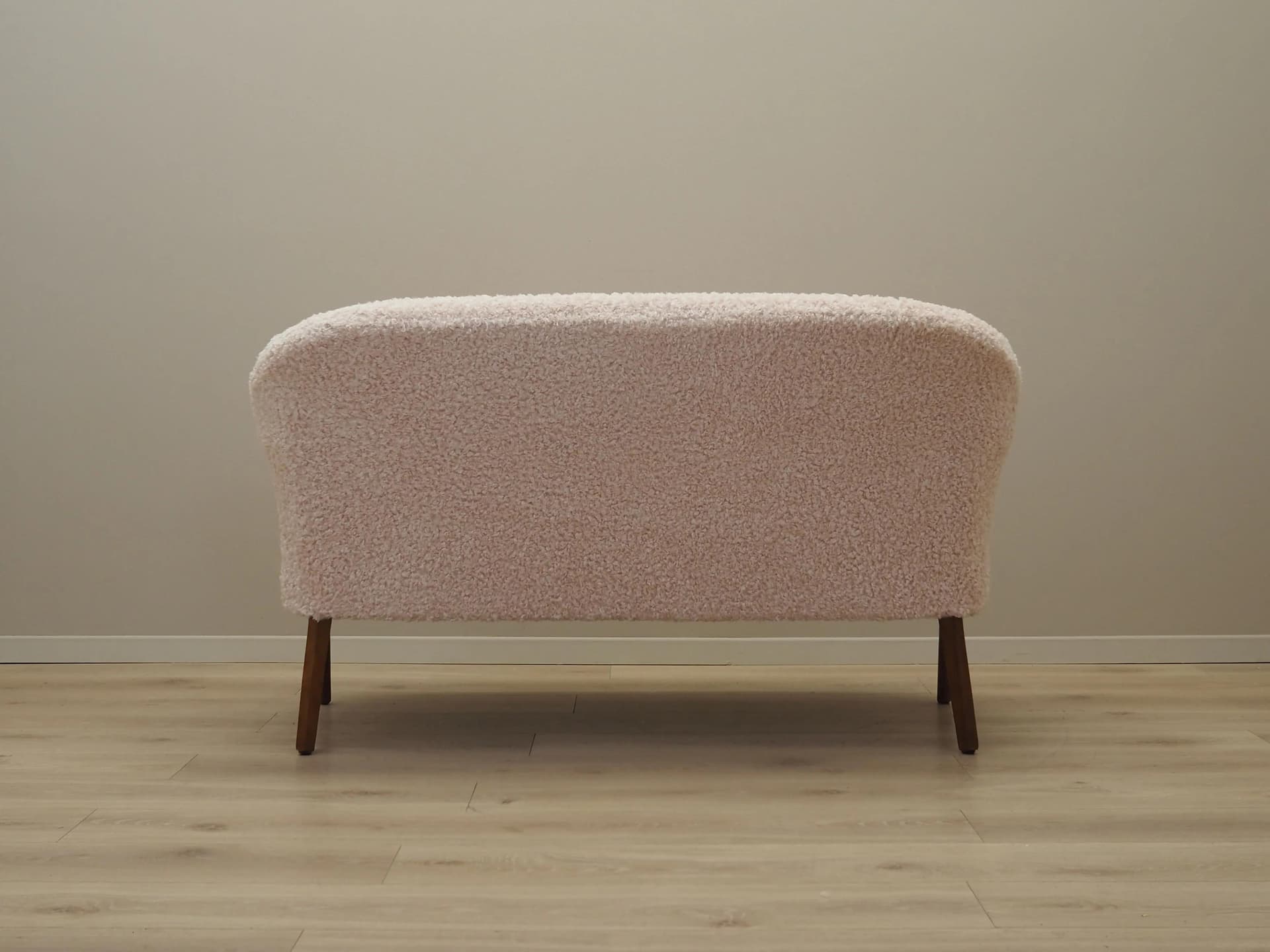 Sofa, beżowy, bouclé, drewno bukowe, Dania, lata 70. - 31609