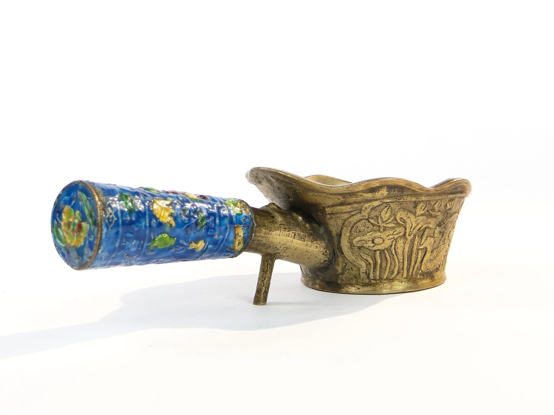 Decorative Crucible, Multicolor Enamel, Gilt Bronze, China, 19th c. - 31751