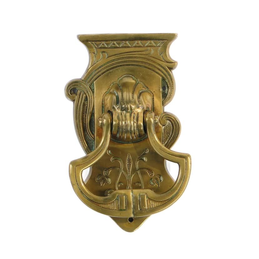 Kołatka secesyjna, brąz ciemny, Austria, początek XX w.