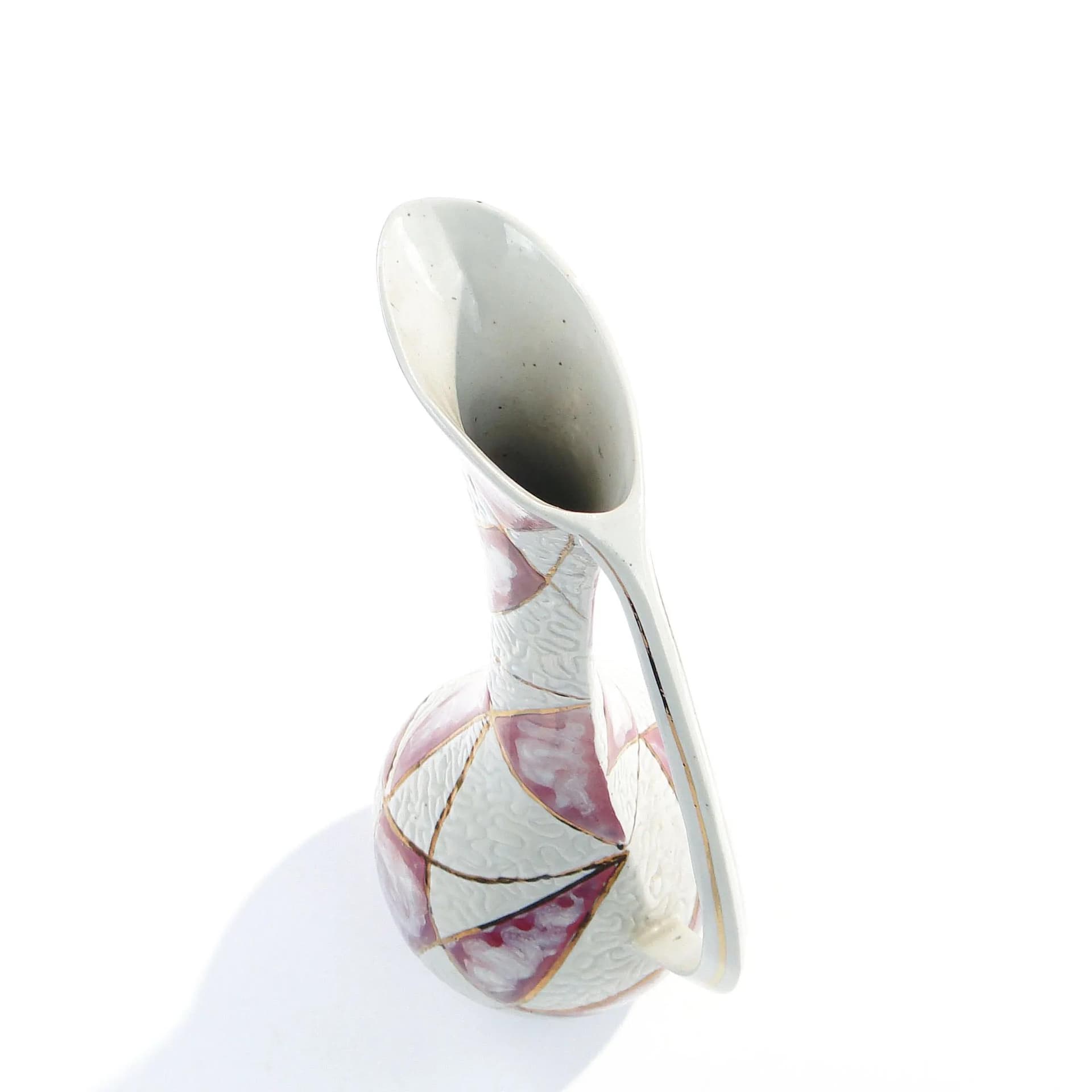 Dzban Pop-Art, biały, porcelana, proj. Z. Buksowicz, Polska, lata 60. - 31984