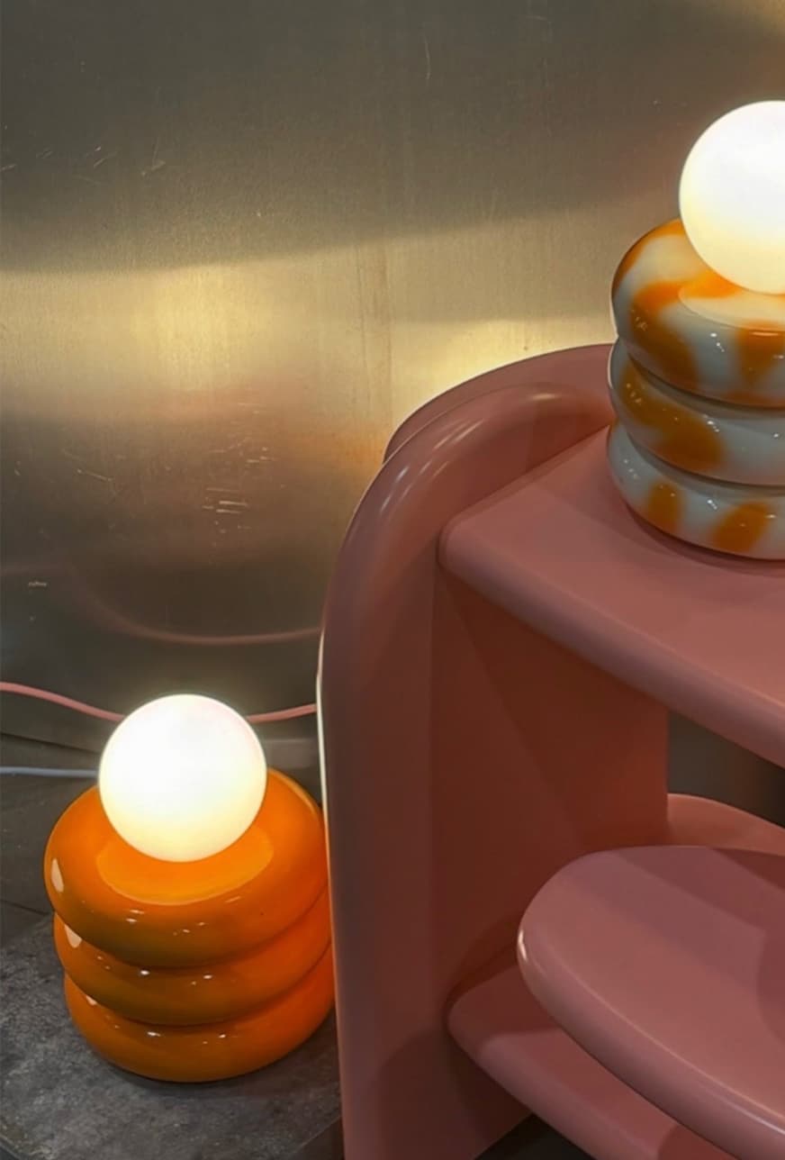 Lampa stołowa Neso pomarańczowy, Nodi Studio - 3780