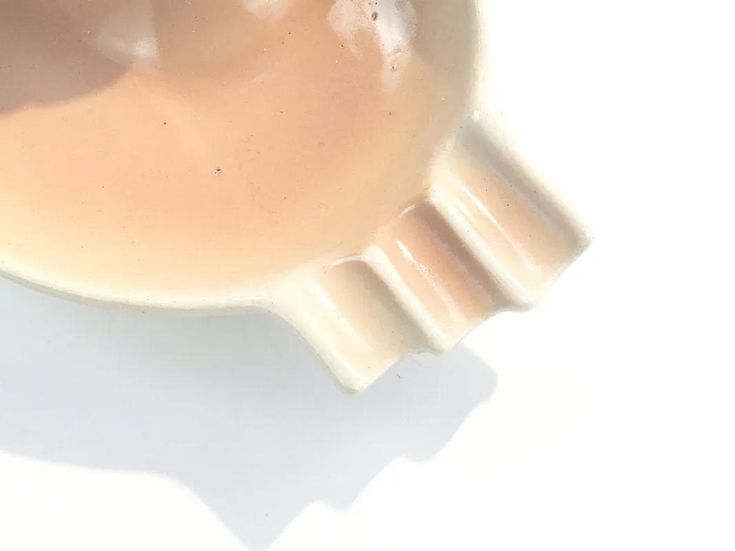 Popielniczka z figurką ptaka, multicolor, porcelit, Chodzież, Polska, lata 60. - 31933