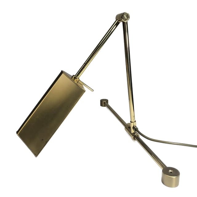 Wall lamp, golden brass, GKS Leuchten, Germany, 1970s. - DIMENSION