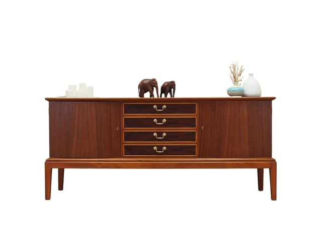 Sideboard, mahoń ciemny, Dania, lata 70. - WYMIARY