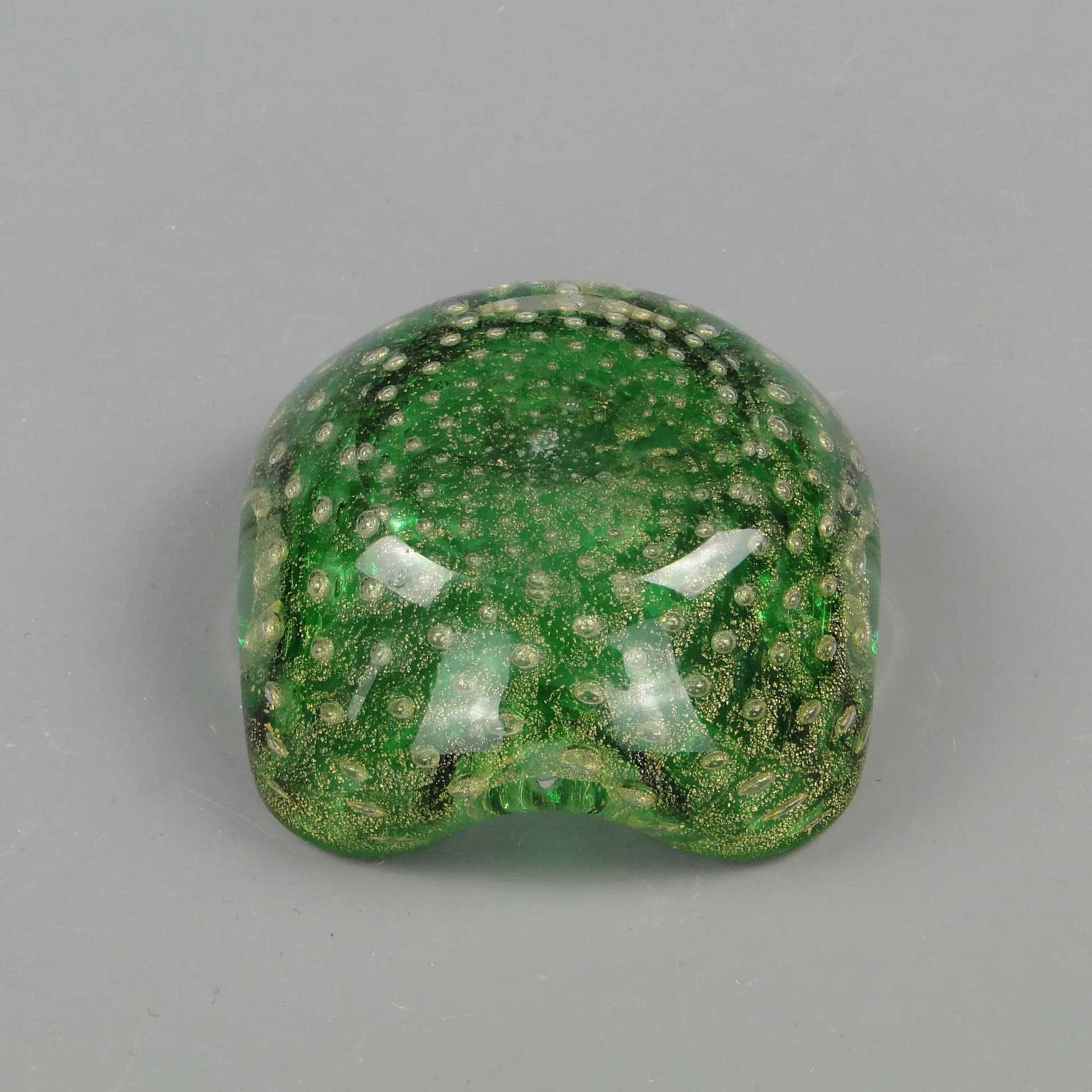 Patera zielono-złota, szkło, proj. E. Barovier, Barovier & Toso, Włochy, lata 30. - 32316