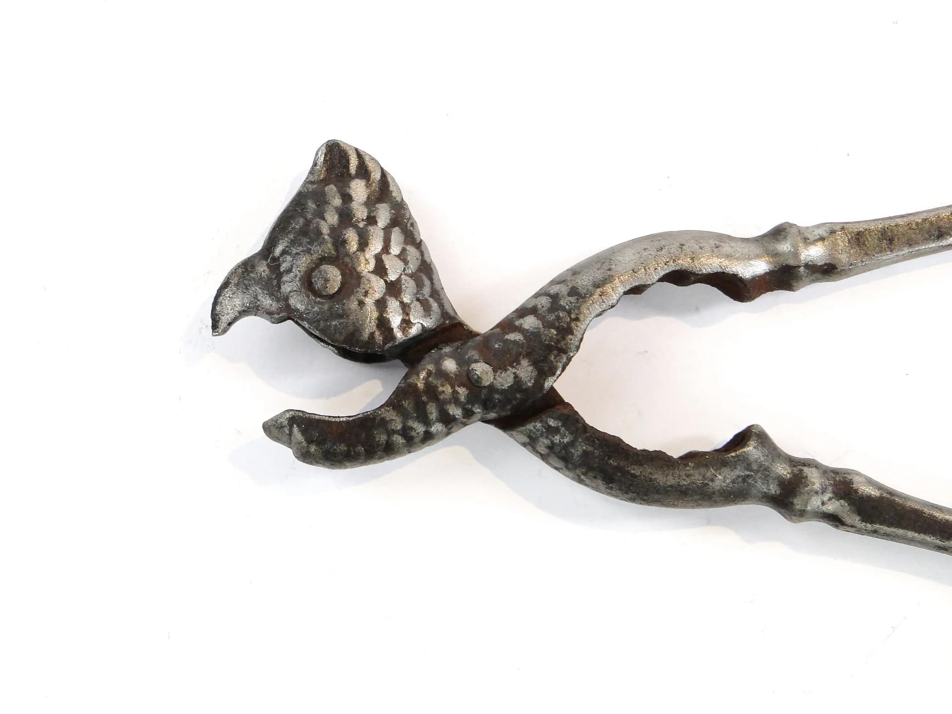 Dziadek do orzechów papuga, srebro, metal platerowany, Polska, XIX wiek - 32525