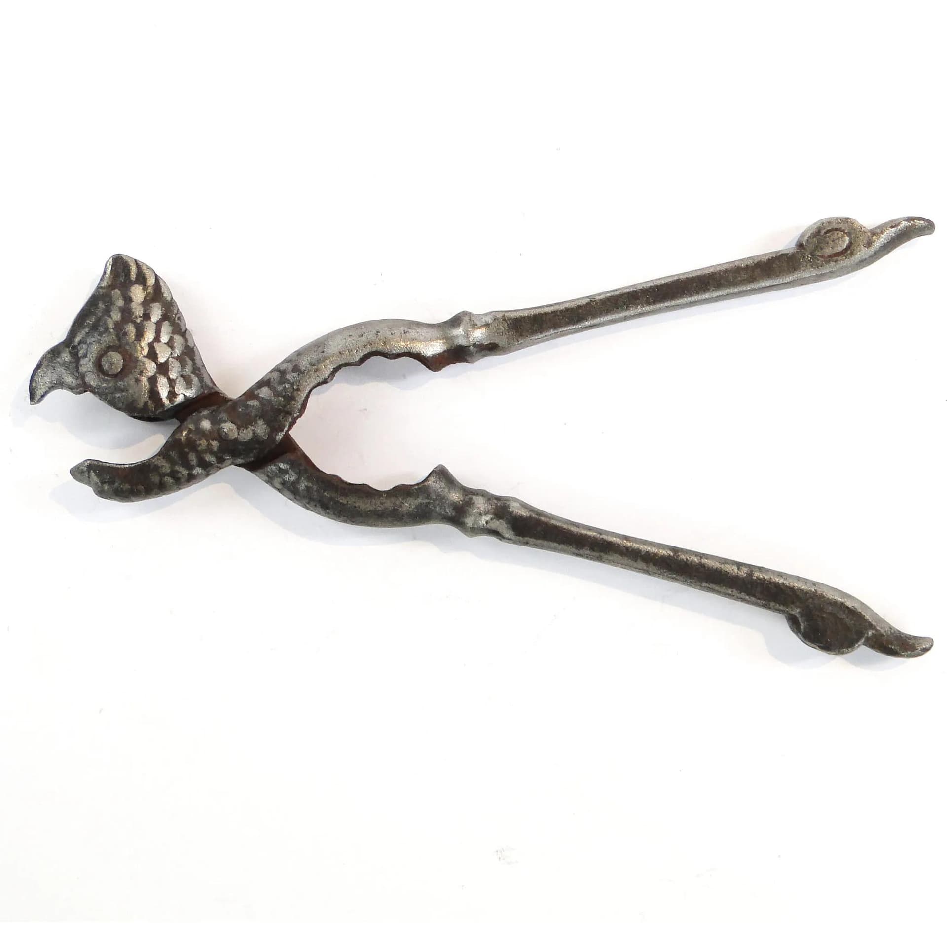 Dziadek do orzechów papuga, srebro, metal platerowany, Polska, XIX wiek - 32524