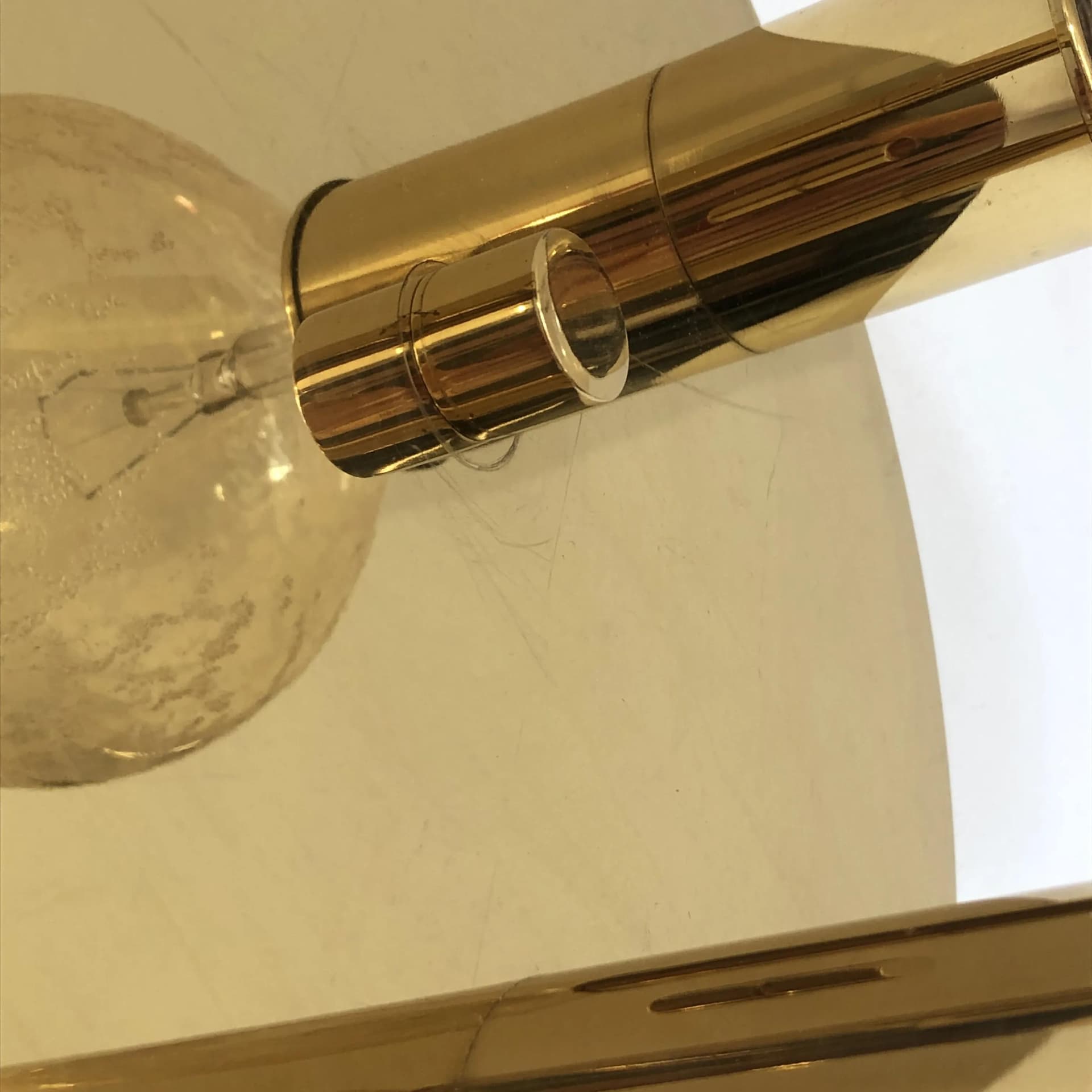 Plafon, złocona stal mosiądz, Helestra, Niemcy, lata 80. - 32660