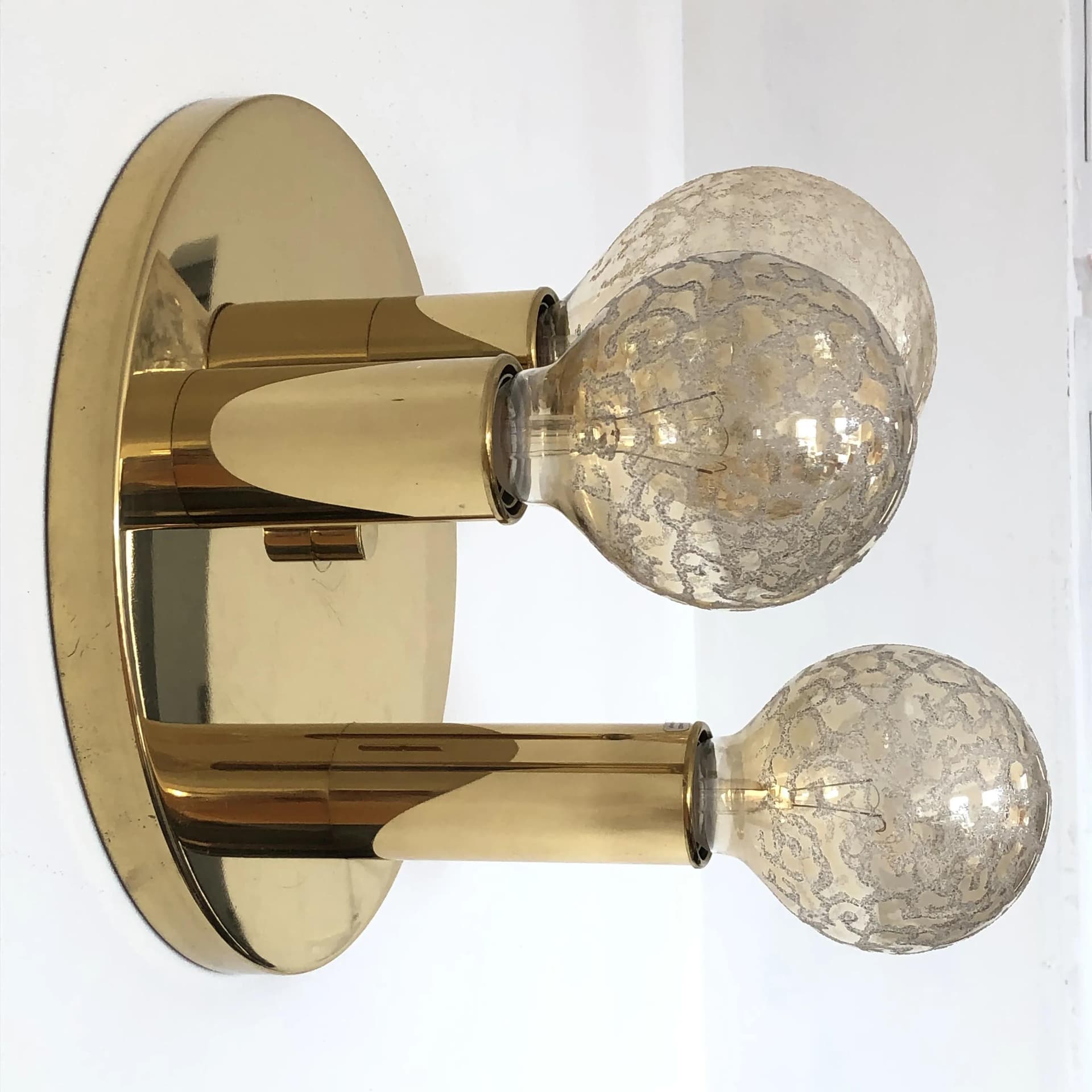 Plafon, złocona stal mosiądz, Helestra, Niemcy, lata 80. - 32664