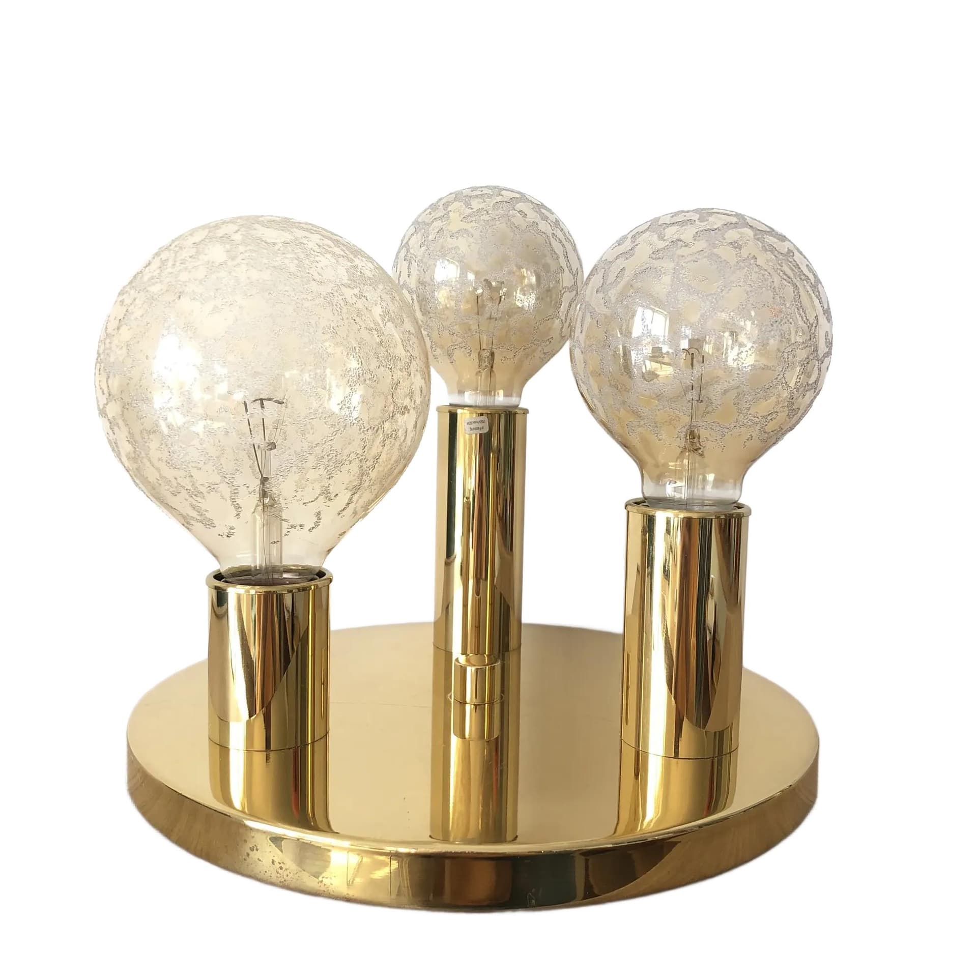 Plafon, złocona stal mosiądz, Helestra, Niemcy, lata 80.