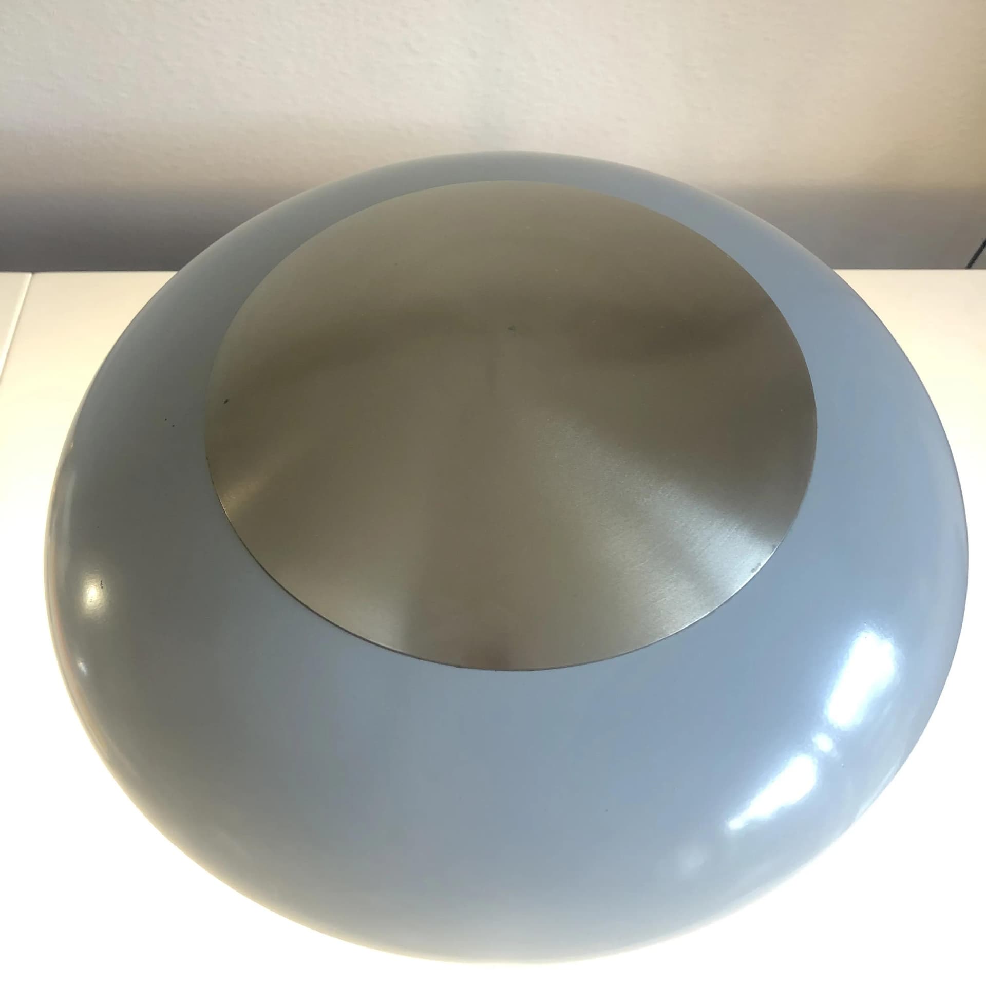 Industrial Desk Lamp, grey, chromed and enameled steel, Germany, 1970s - 32793