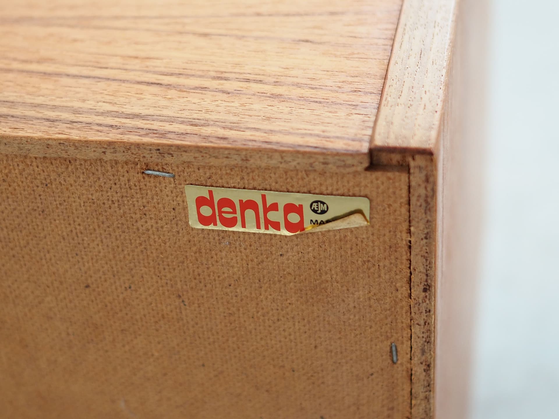 Szafka, teak pomarańczowy, Denka, Dania, lata 70. - 64041