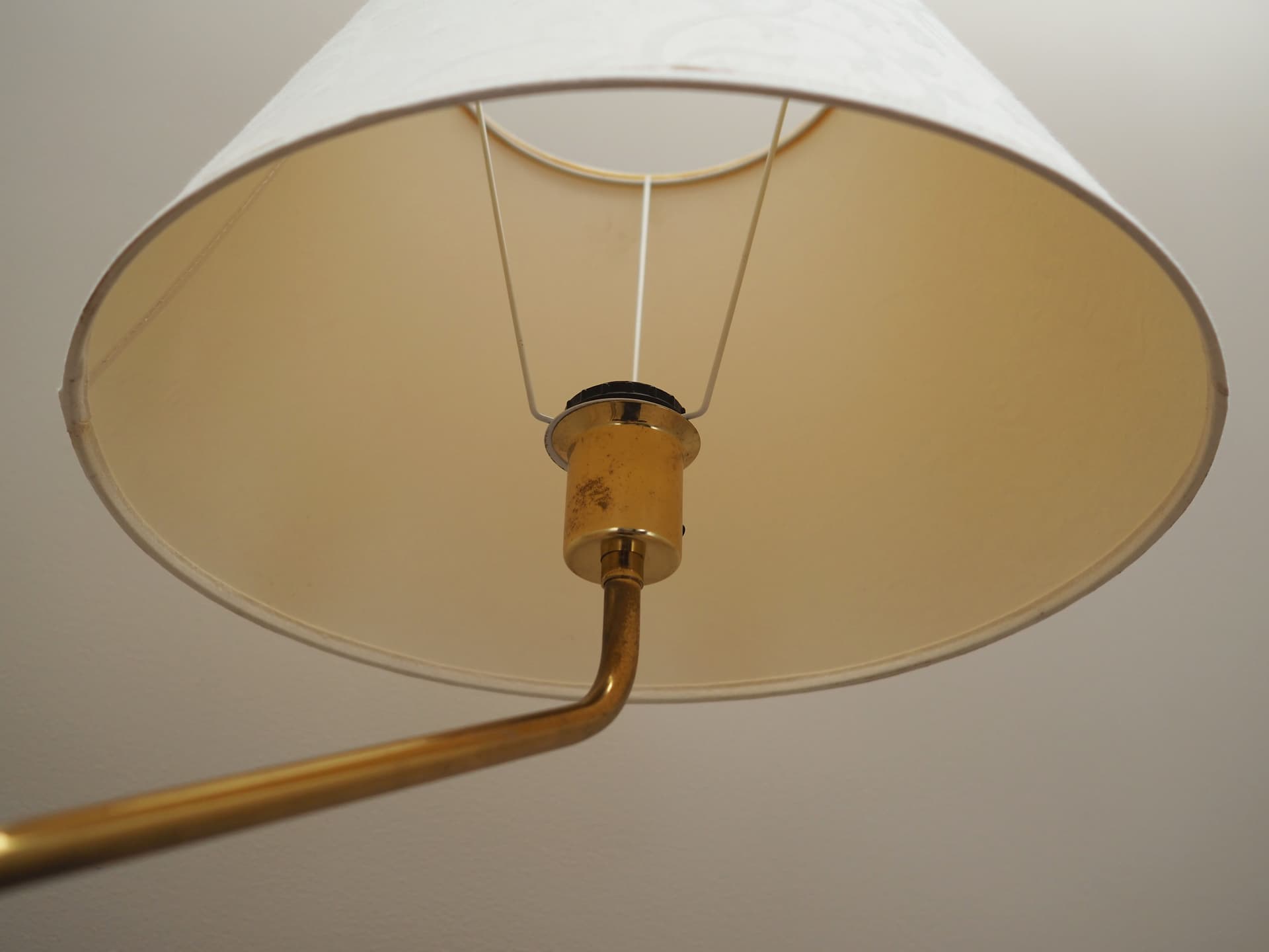 Lampa podłogowa, biały, metal, Dania, lata 70. - 64025