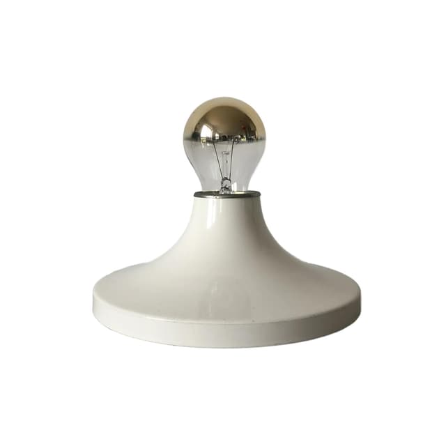 Kinkiet, ivory white, stal lakierowana, Sölken Leuchten, Niemcy, lata 70. - WYMIARY