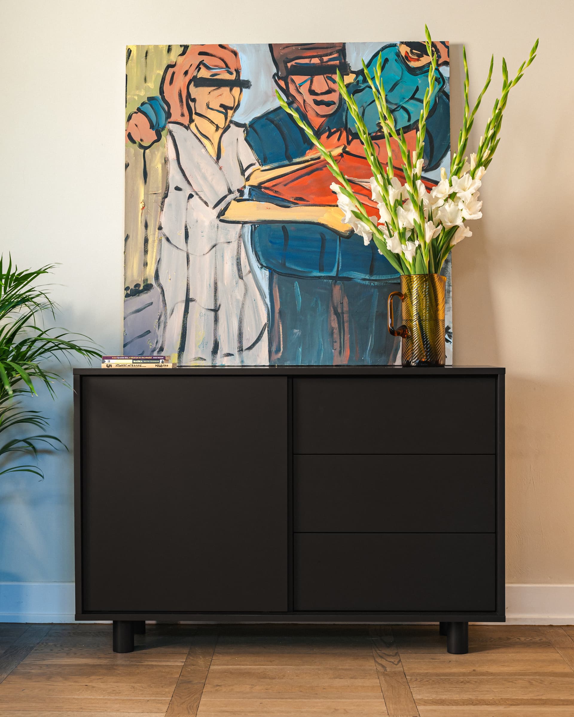 Pac Sideboard 120x40x70.6 cm matte black, by Feum Studio, FEUM - 33042