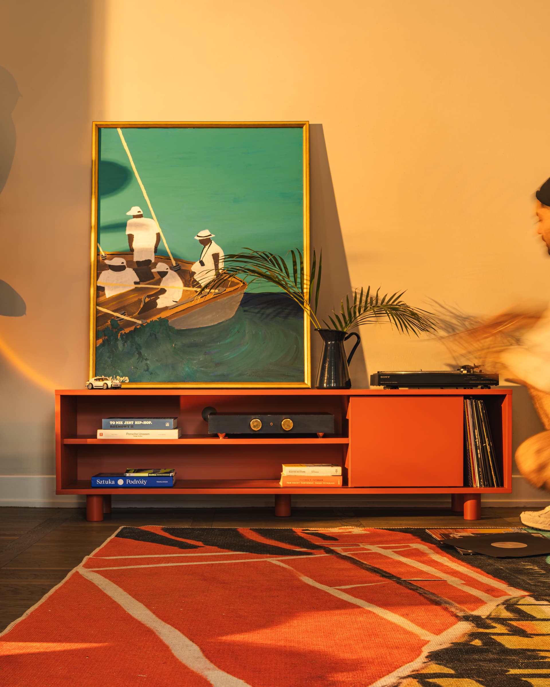 Szafka RTV Pop czerwony, Feum - 33017