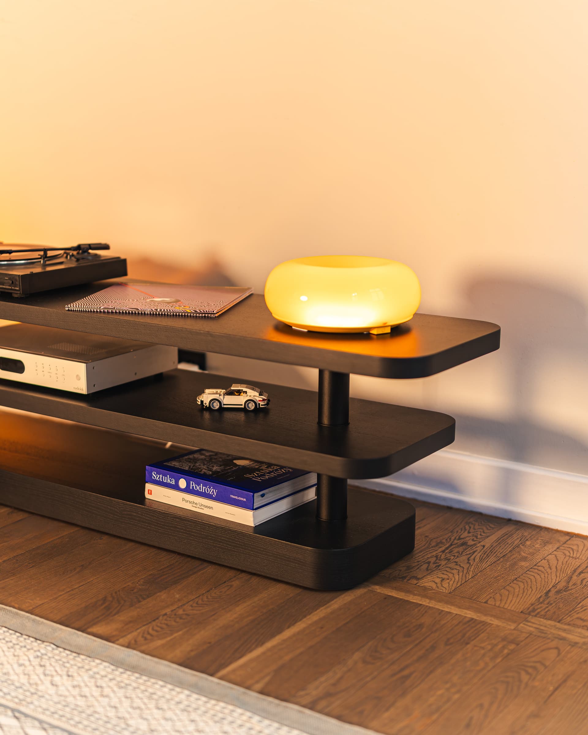 Szafka RTV Rel czarny, Feum - 33006