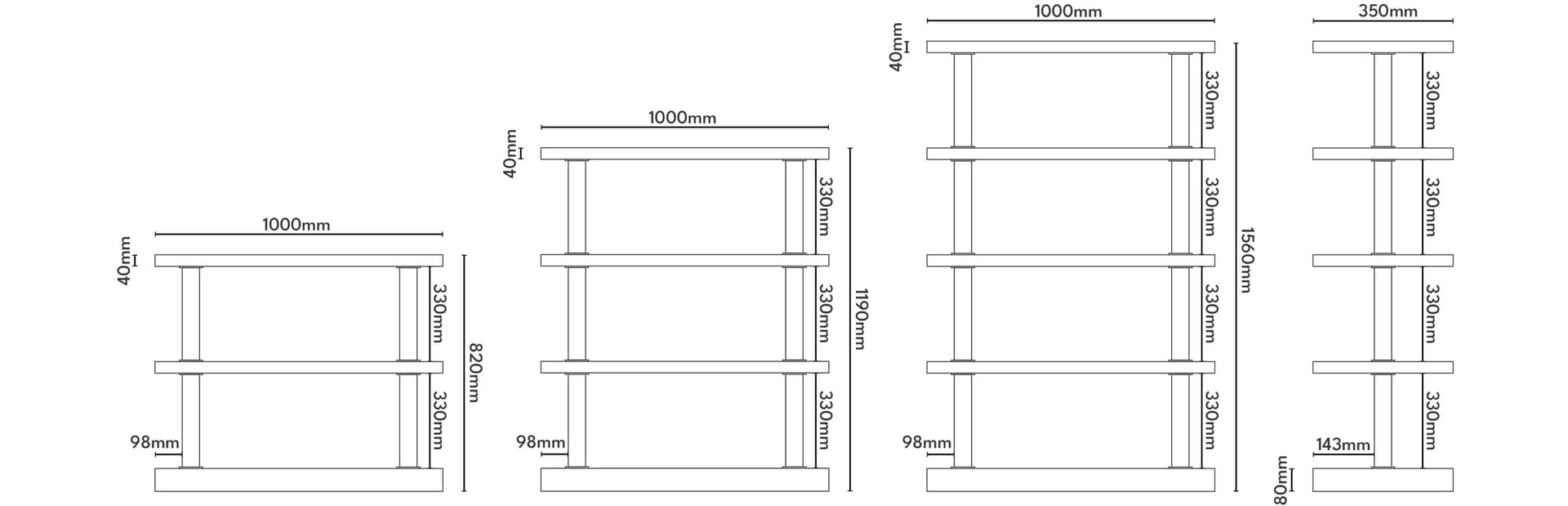 Light Grey Postmodern Shelving Unit, by E. Sottsass, 1980s - 57545