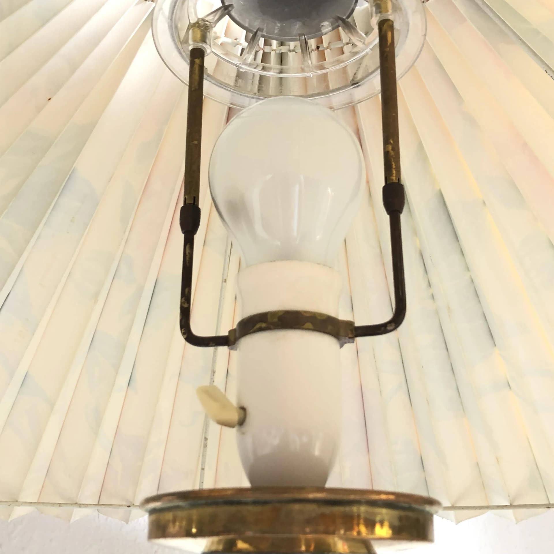 Lampa stołowa, multicolor, mosiądz, Dania, lata 60. - 33188