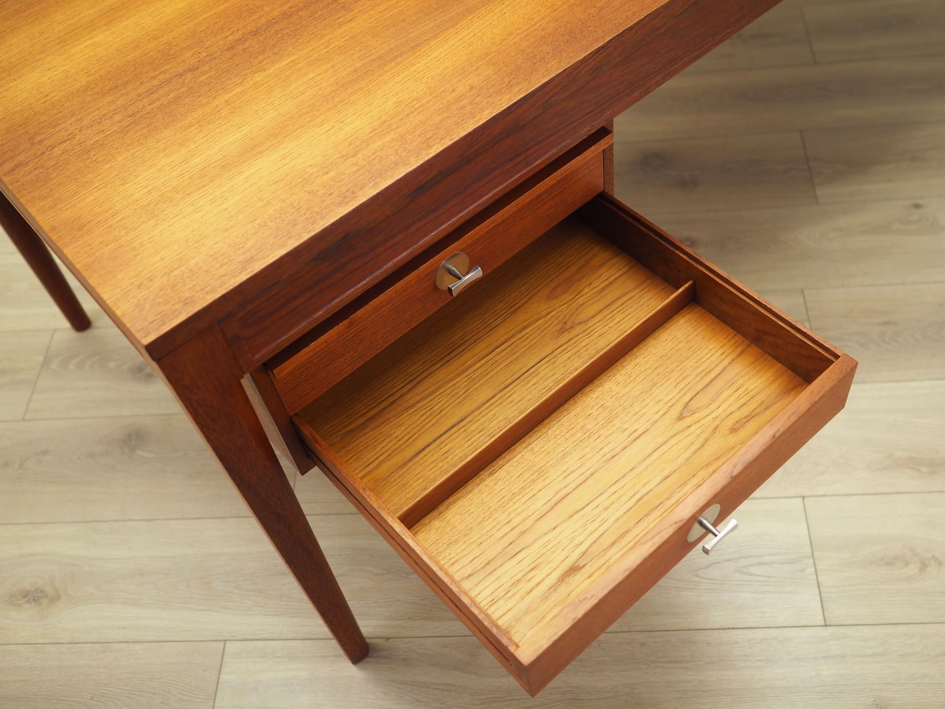 Biurko, teak pomarańczowy, proj. F. Juhl, France & Son, Dania, lata 70. - 63963