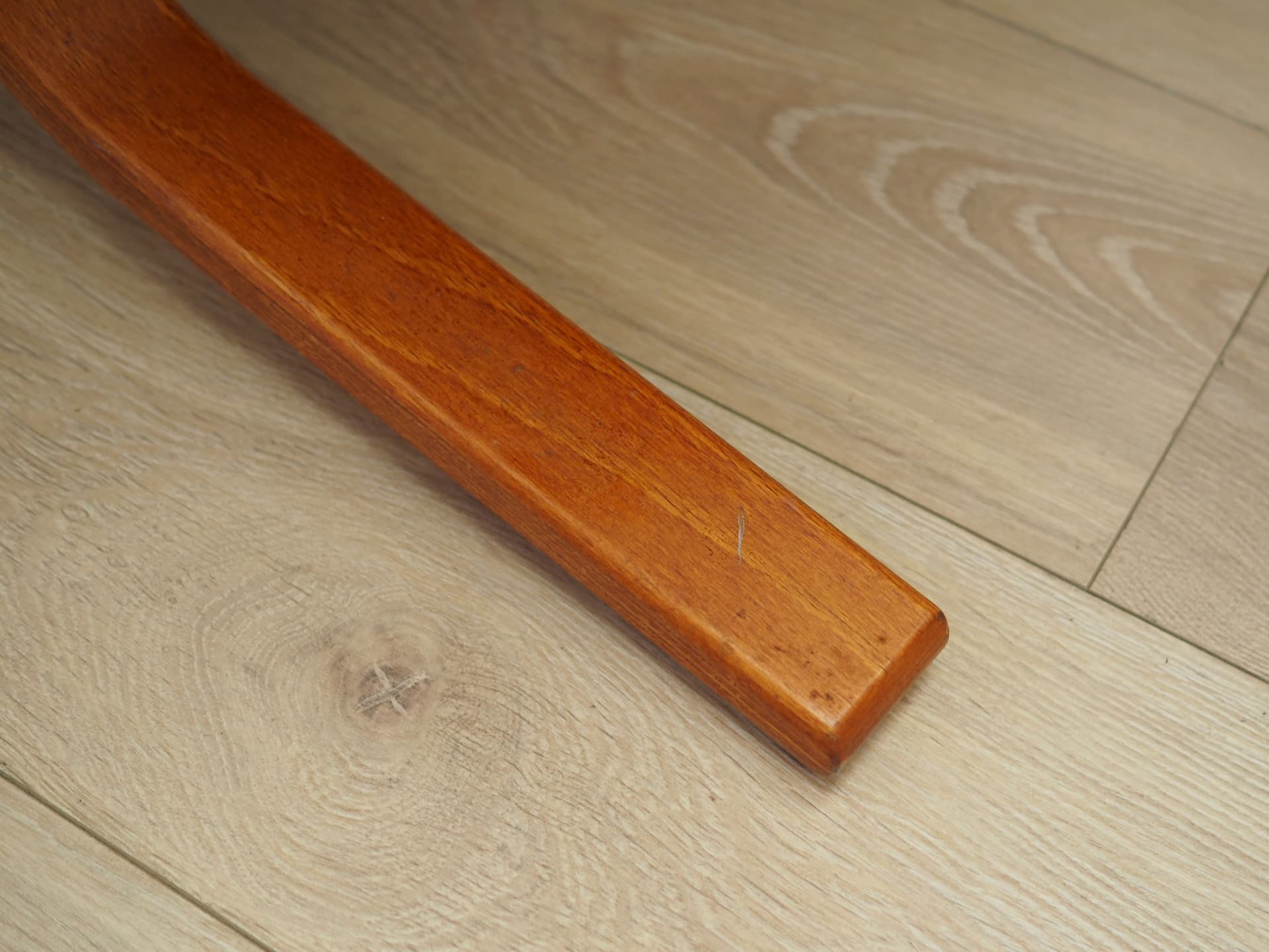 Fotel wypoczynkowy beżowy, sklejka, proj. I. Relling, Westnofa, Norwegia, lata 70. - 63959