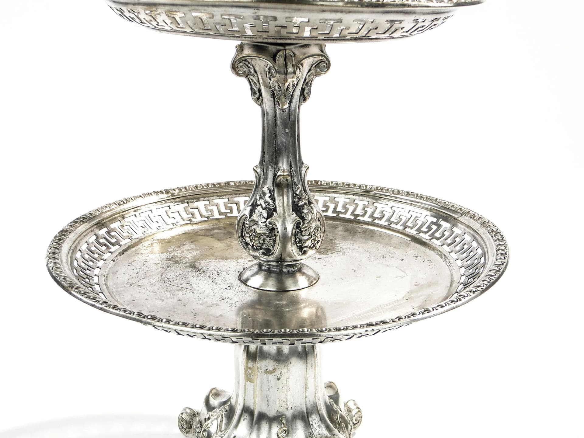 Etagere, silver, brass, Bracia Buch, Poland, 19th c. - 33269