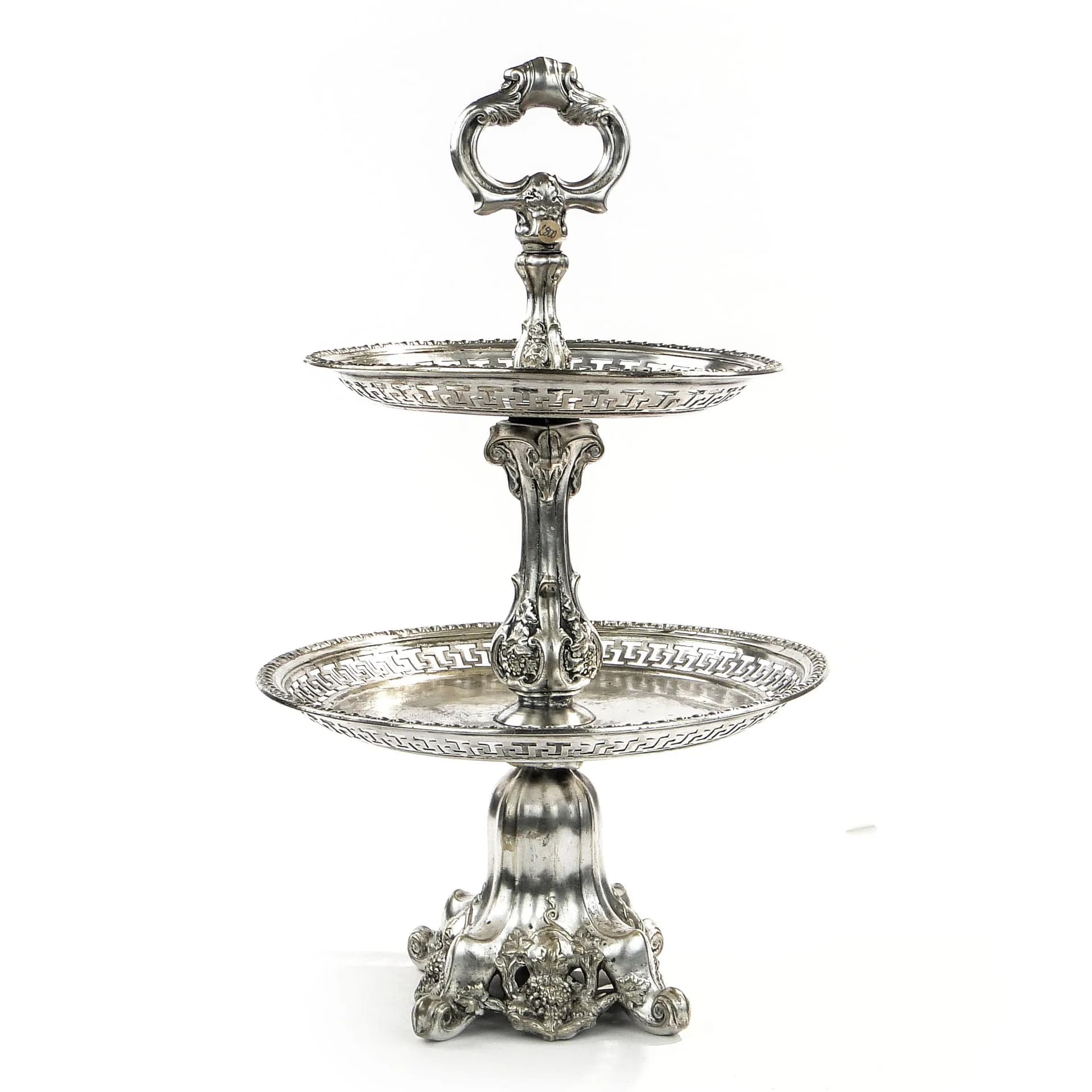 Etagere, silver, brass, Bracia Buch, Poland, 19th c. - 33267