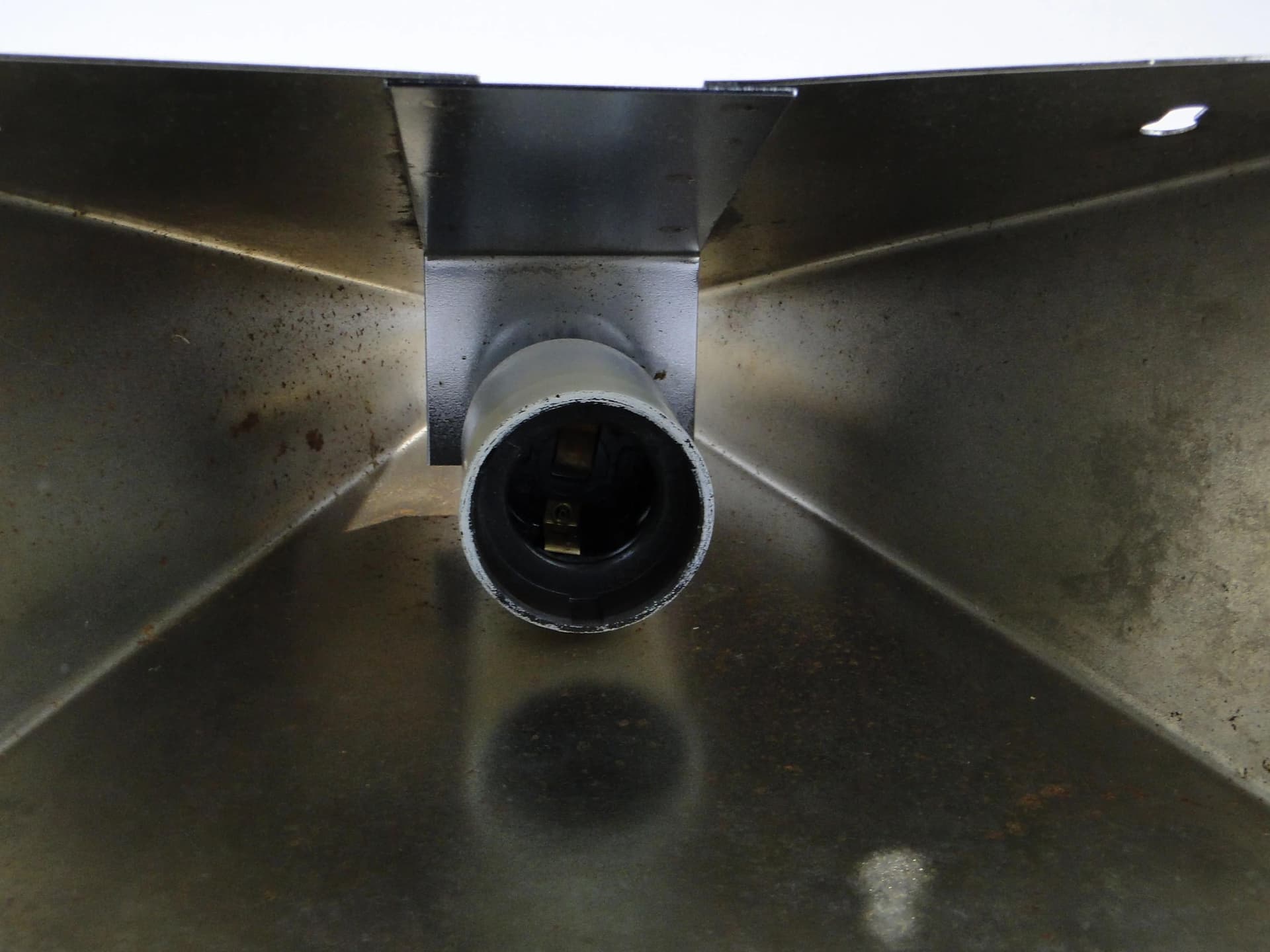 Kinkiet modernistyczny, srebrny, chrom, Polska, lata 70. - 33246