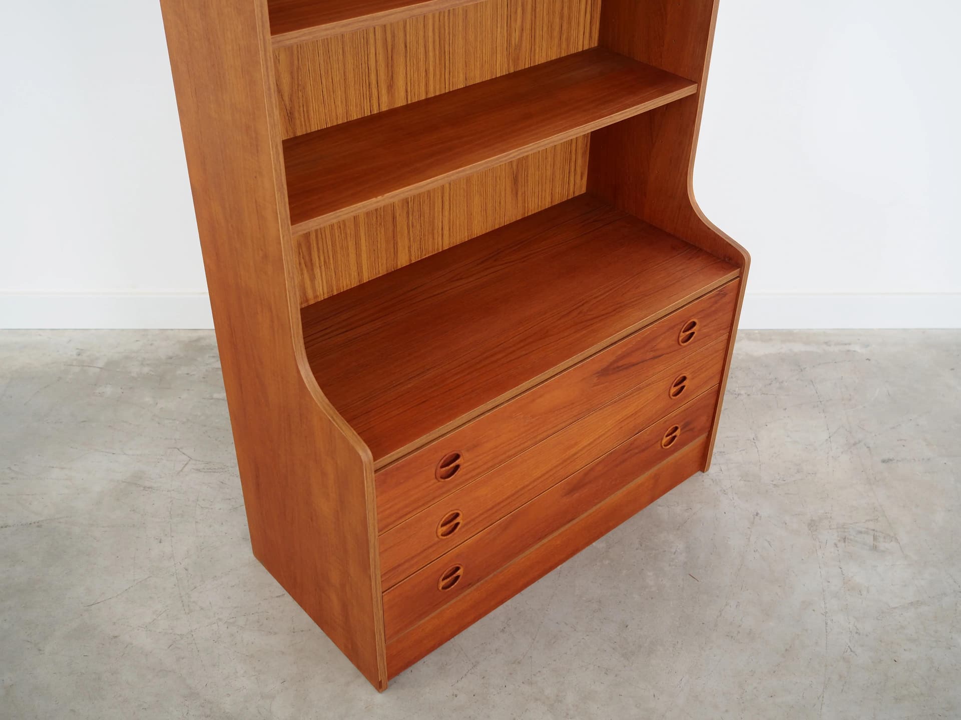 Bookcase, brown teak, Denmark, 1960s - 33362