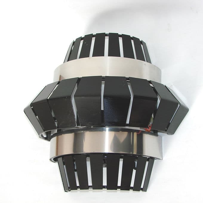 Kinkiet ścienny Mambo, czarny, stal, Włochy, lata 70. - 37892