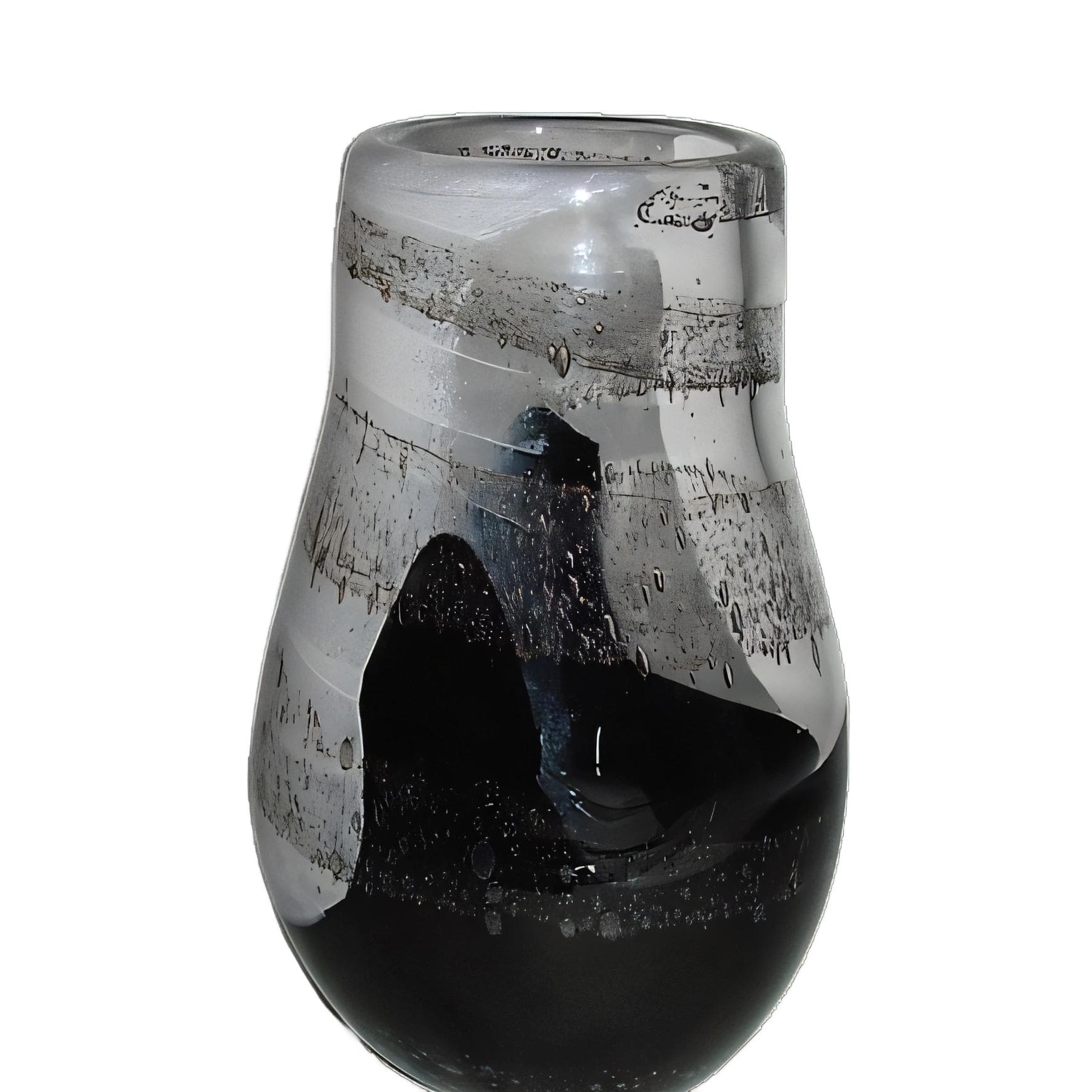 Wazon, czarny, szkło, Svaja