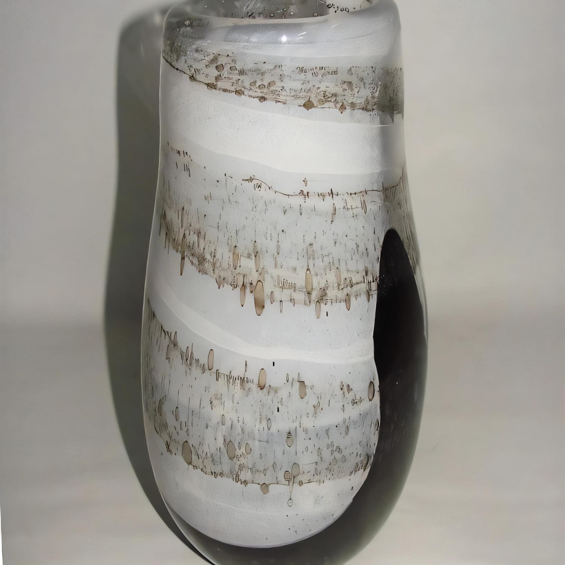 Wazon, czarny, szkło, Svaja - 37887