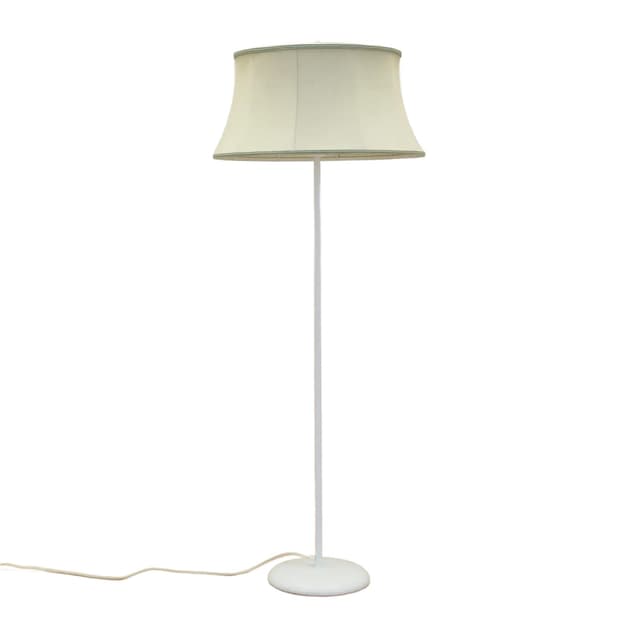 Lampa podłogowa, metal biały, Dania, lata 70. - WYMIARY