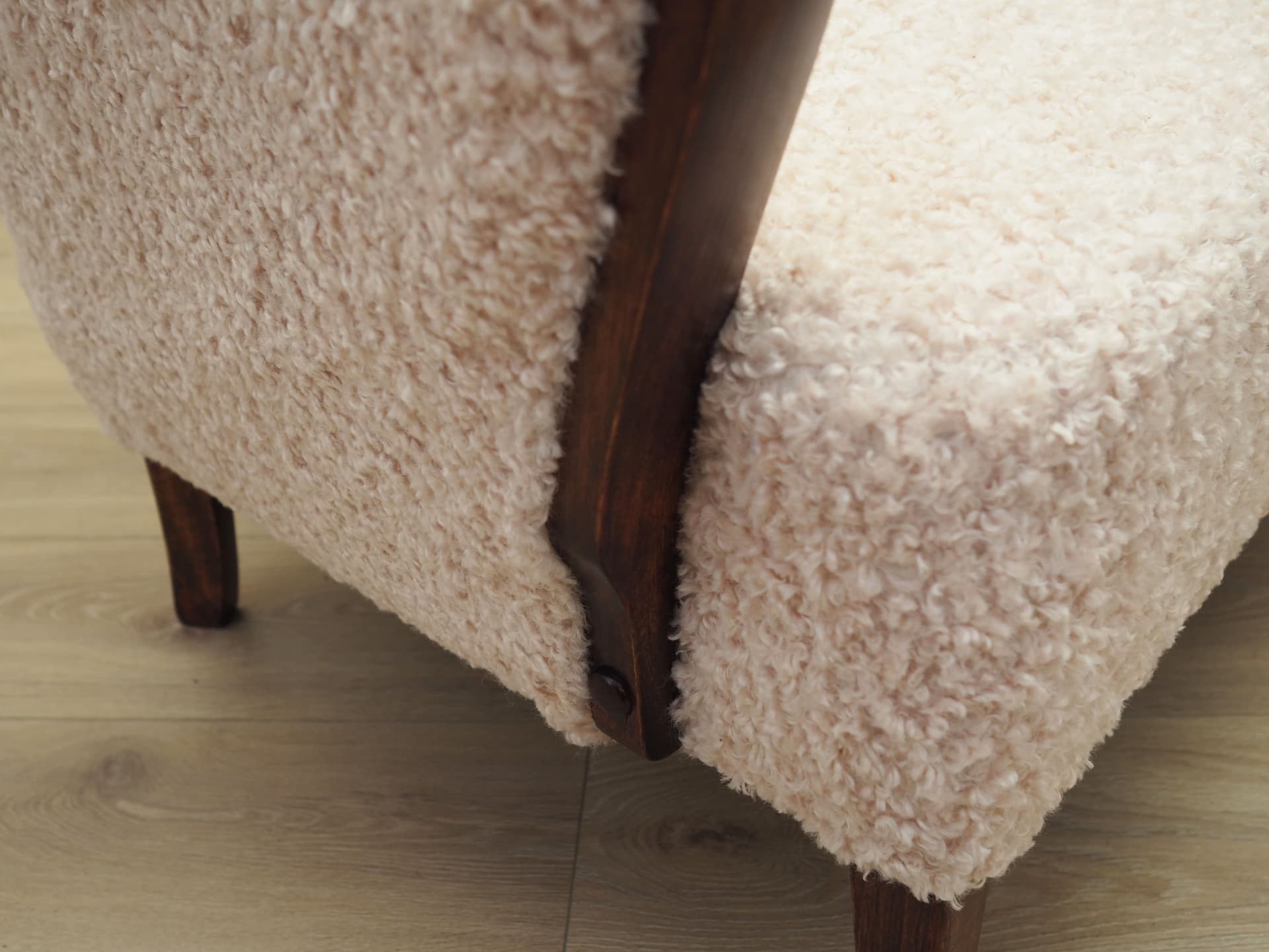 Sofa, beżowy buk, Dania, lata 60. - 63916