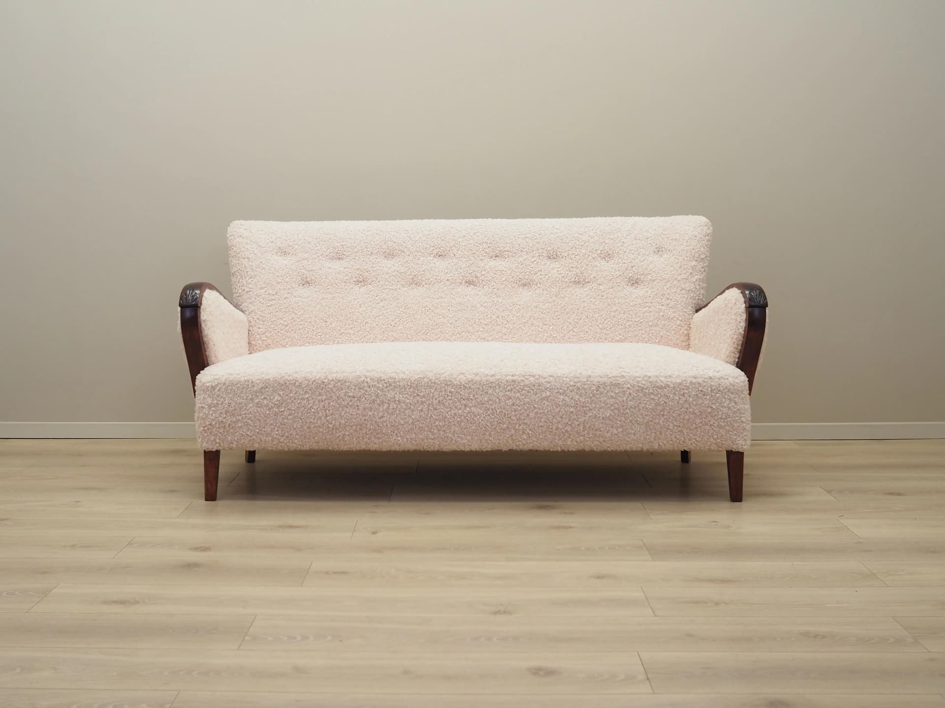 Sofa, beżowy buk, Dania, lata 60. - 33513