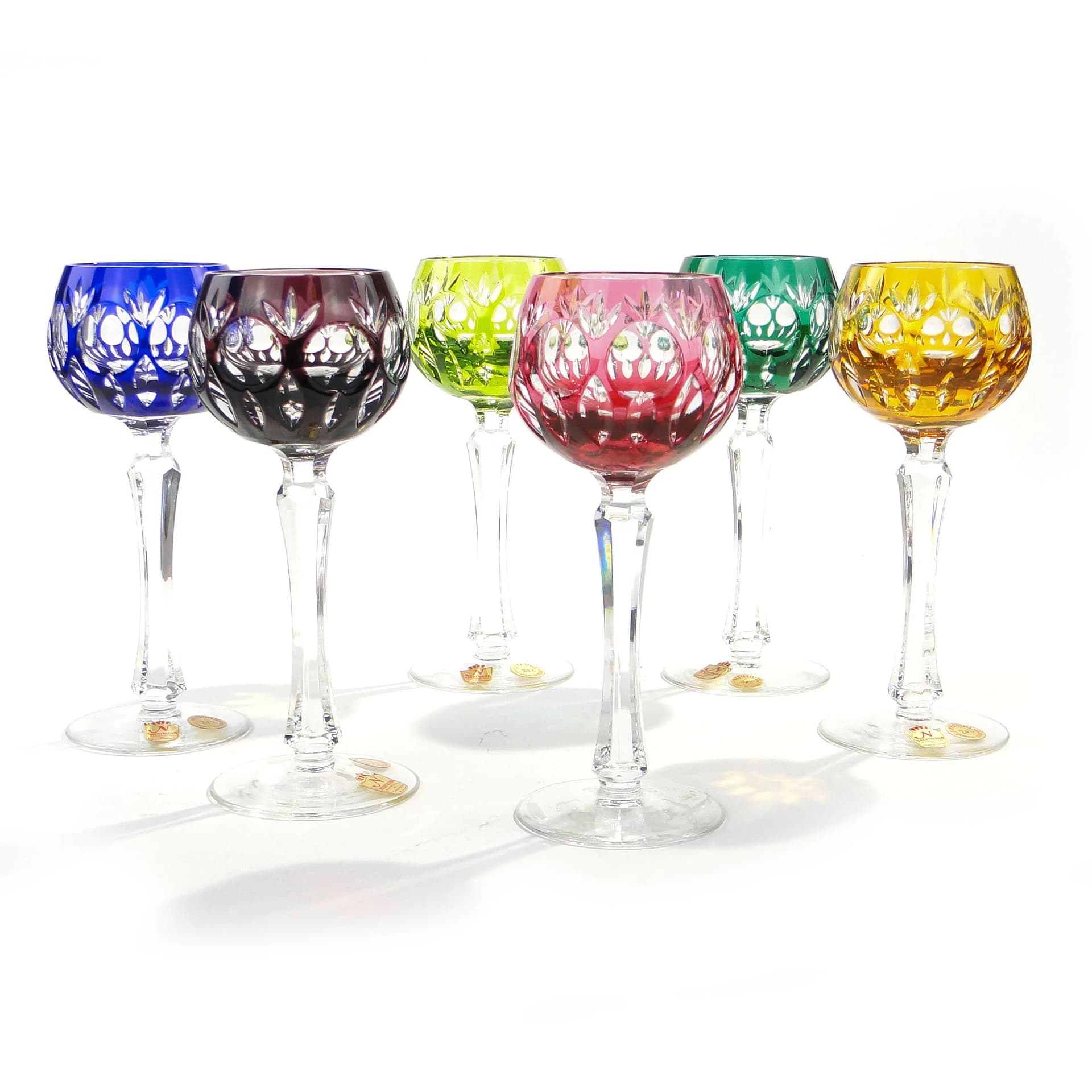 Kryształowe kieliszki do białego wina, Nachtmann, Niemcy, lata 60. - 33582