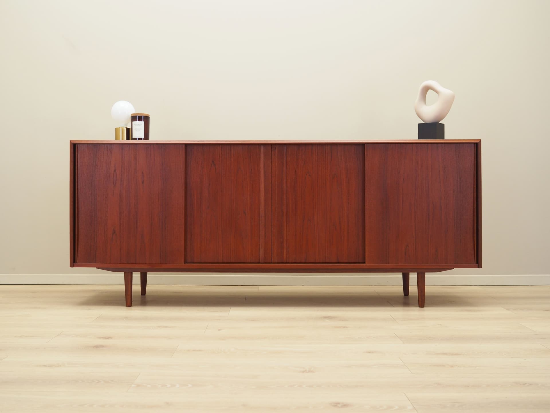 Sideboard, teak pomarańczowy, proj. E.W. Bach, Dania, lata 60. - 63882