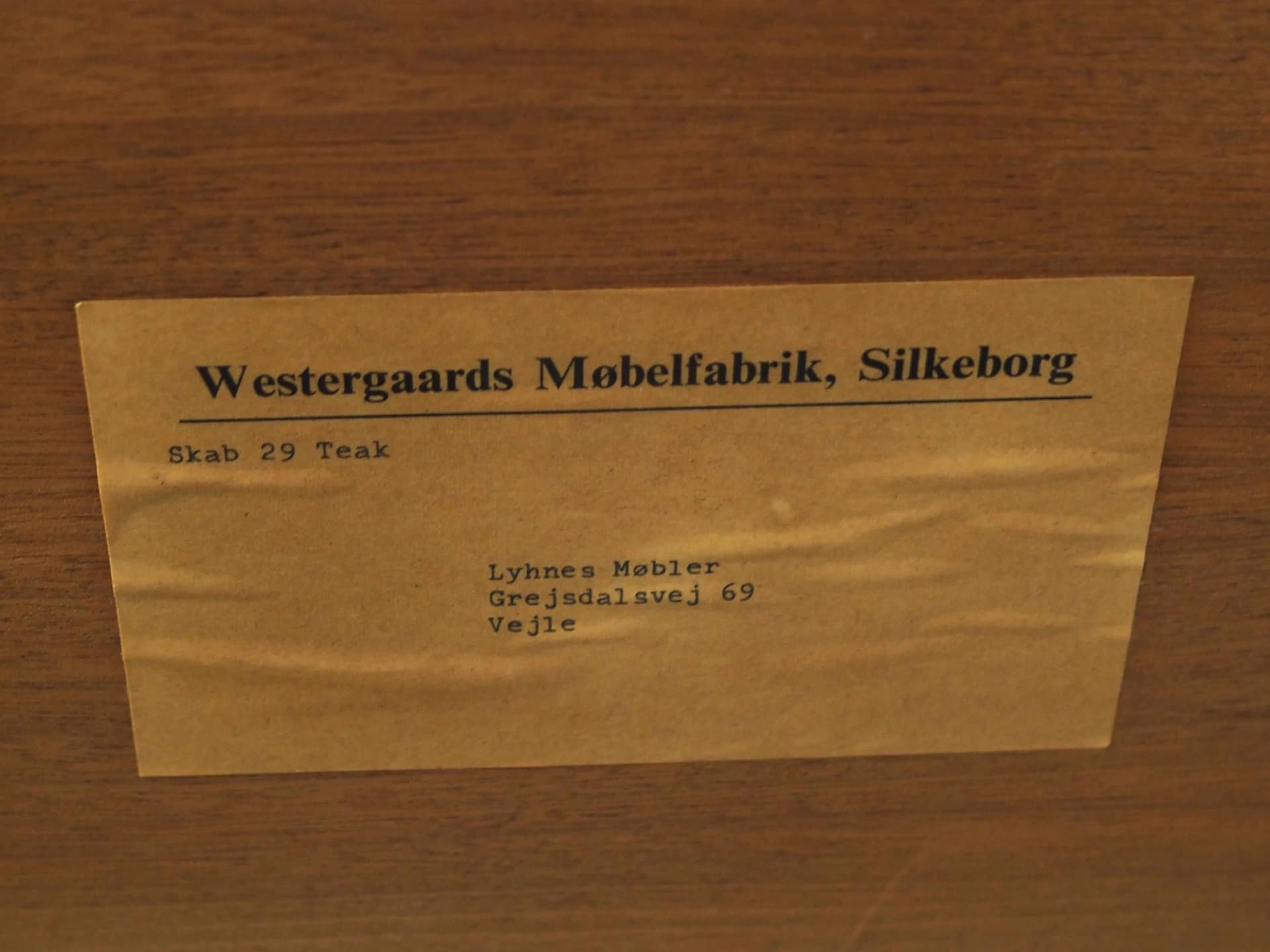 Highboard, teak brązowy, Westergaards Møbelfabrik, Dania, lata 60. - 33781