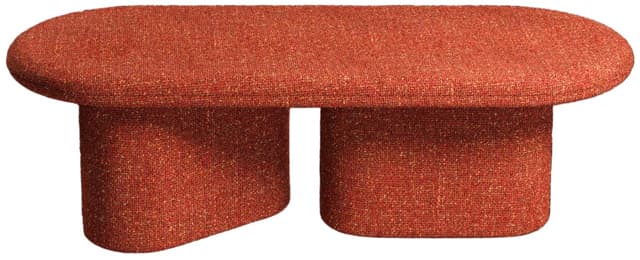 Ławka tapicerowana Ovo czerwony, Feum - WYMIARY